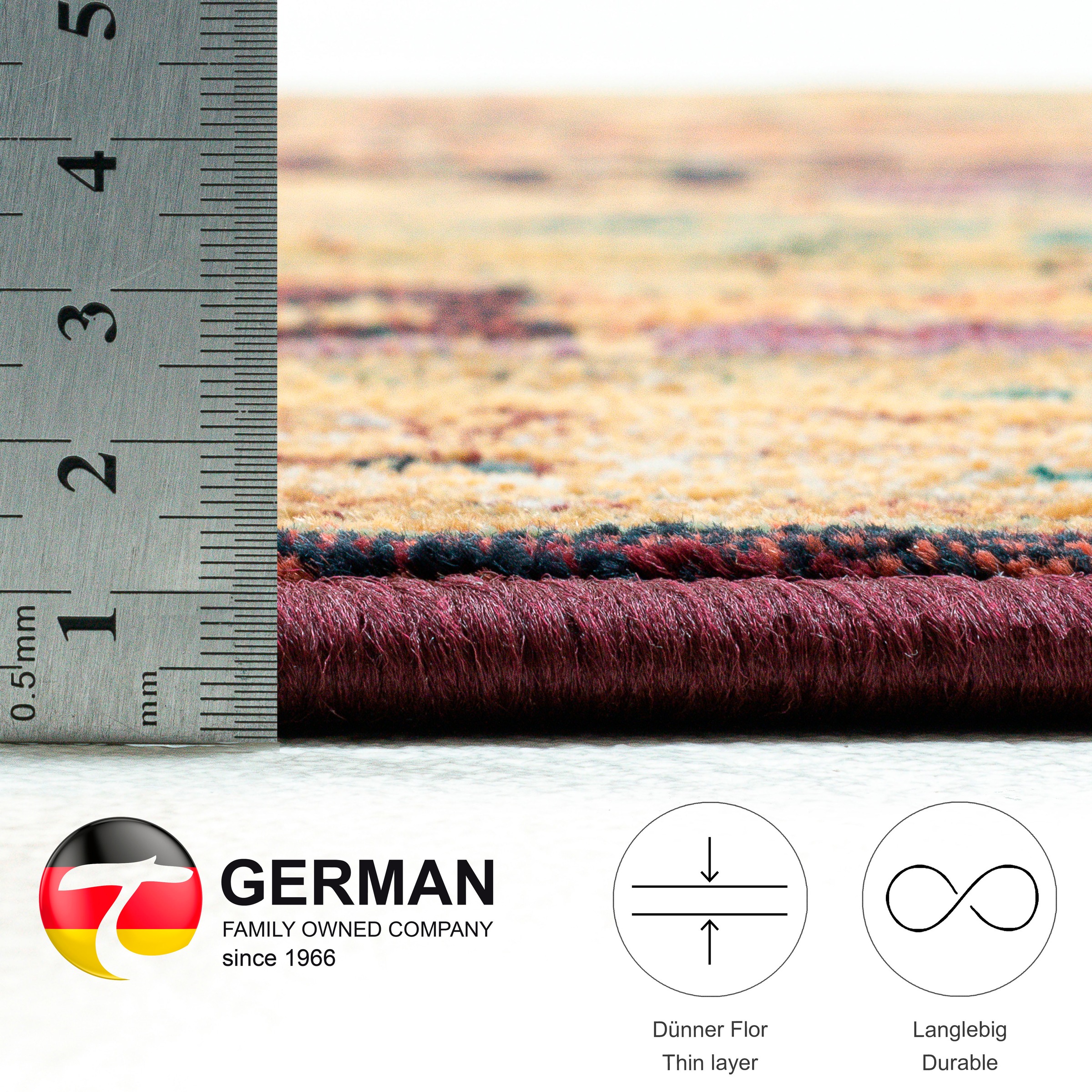 THEKO Teppich »Gabiro 208« oval 10 mm Höhe Orient-Optik, ideal im Wohnzimmer & Schlafzimmer