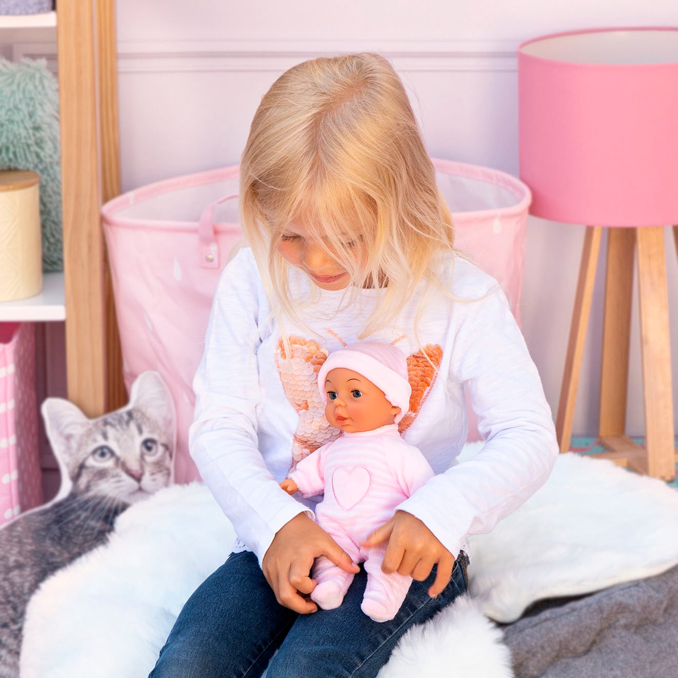 Bayer Babypuppe »My First Baby, 28 cm rosa«