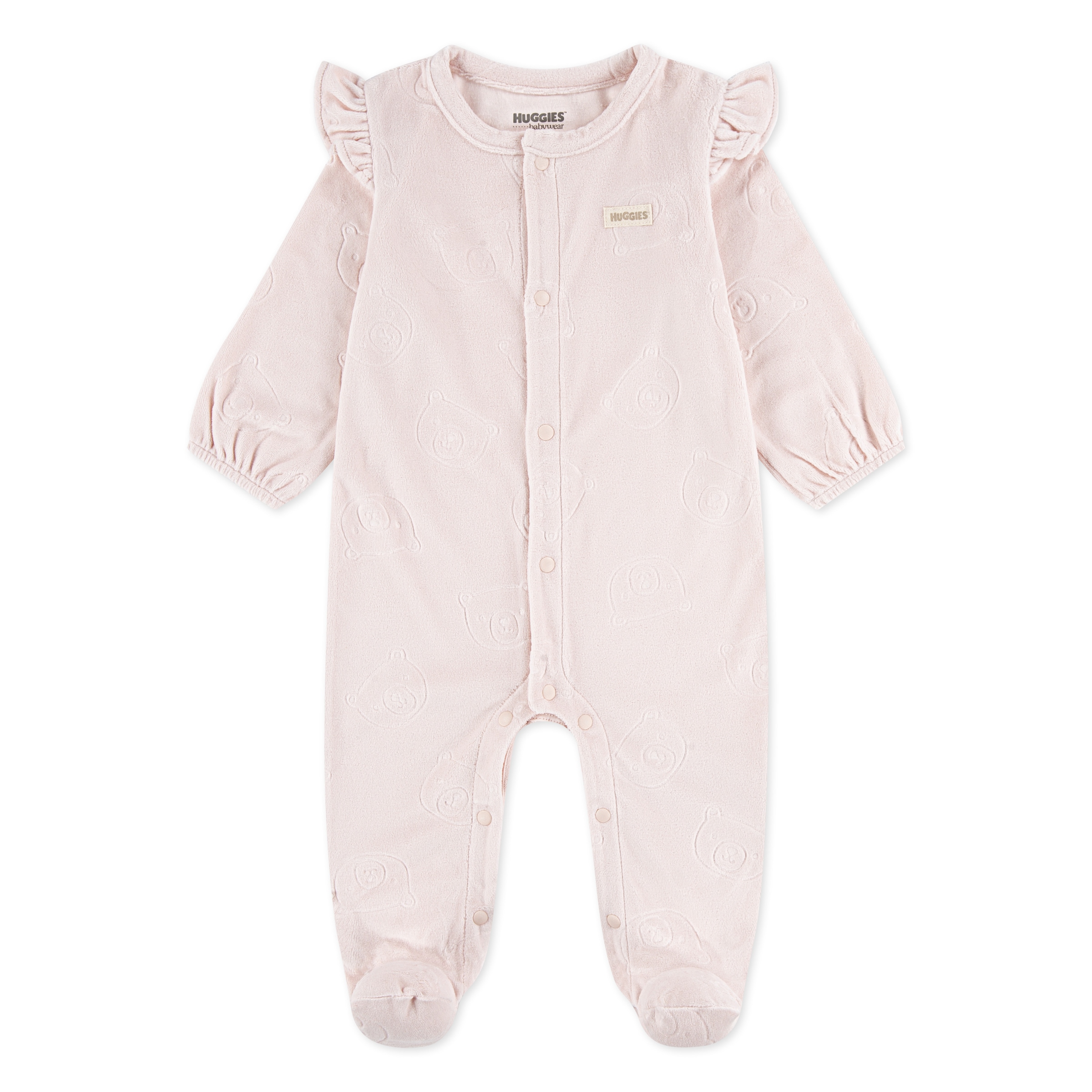 Image of HUGGIES babywear Strampler "HUGG FOOTED COVERALL" Pflegeleichte Fleece- Qualität