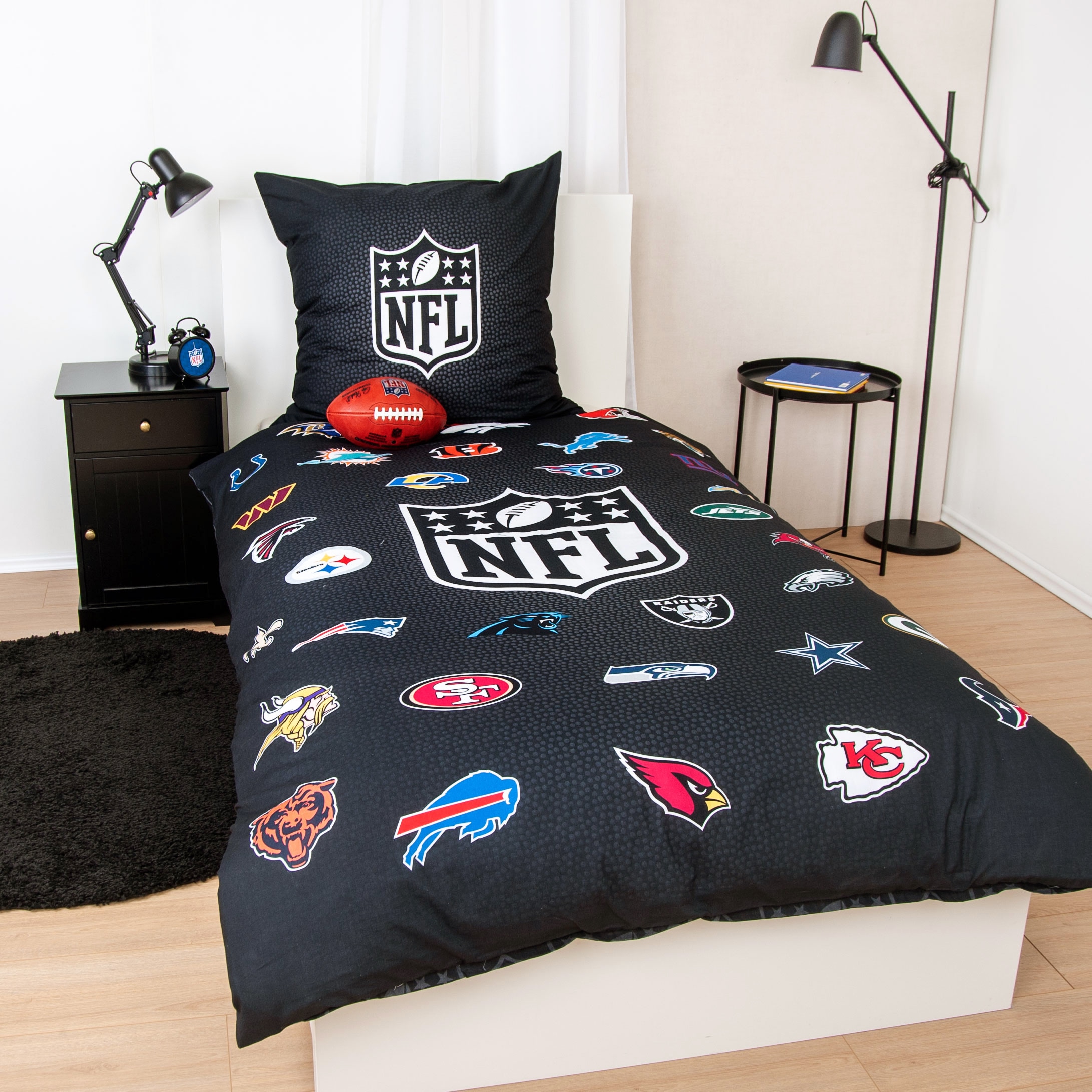 Image of NFL Bettwäsche "NFL All Teams" 2 Stk. Wendemotiv