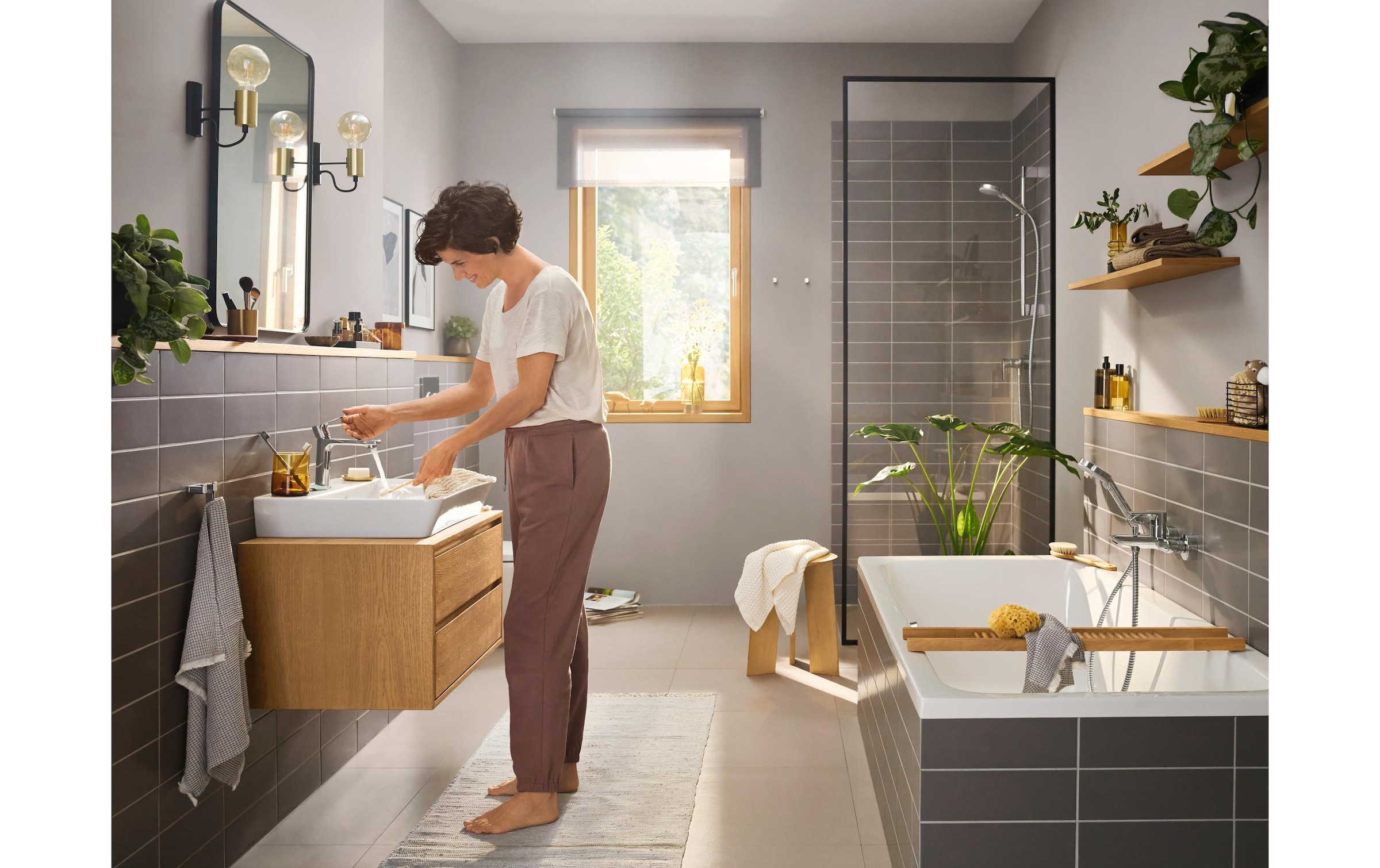 hansgrohe Wannenarmatur »Rebris E Chrom«