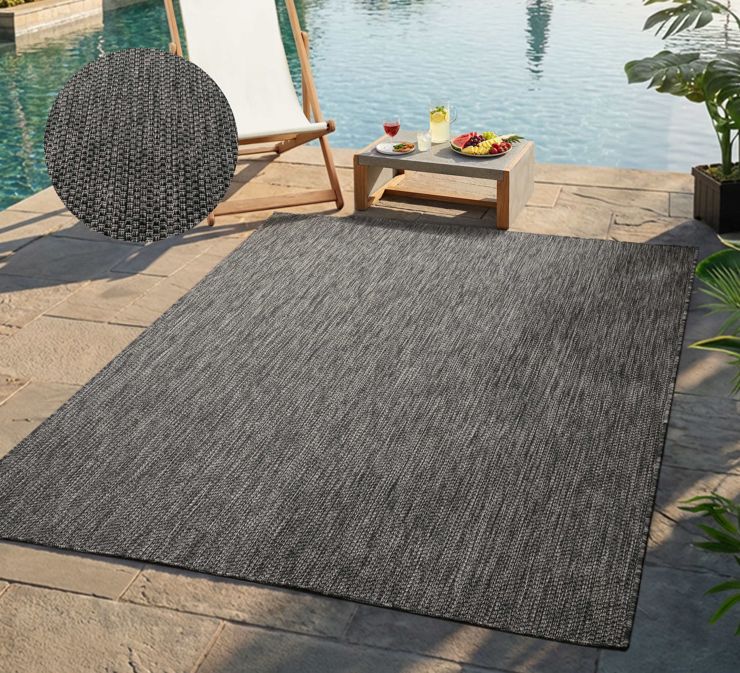 Image of Bruno Banani Teppich "Venezia, auch als Läufer" rechteckig 4 mm Höhe In- und Outdoor geeignet, Sisal-Optik, Wetterfest & UV-beständig