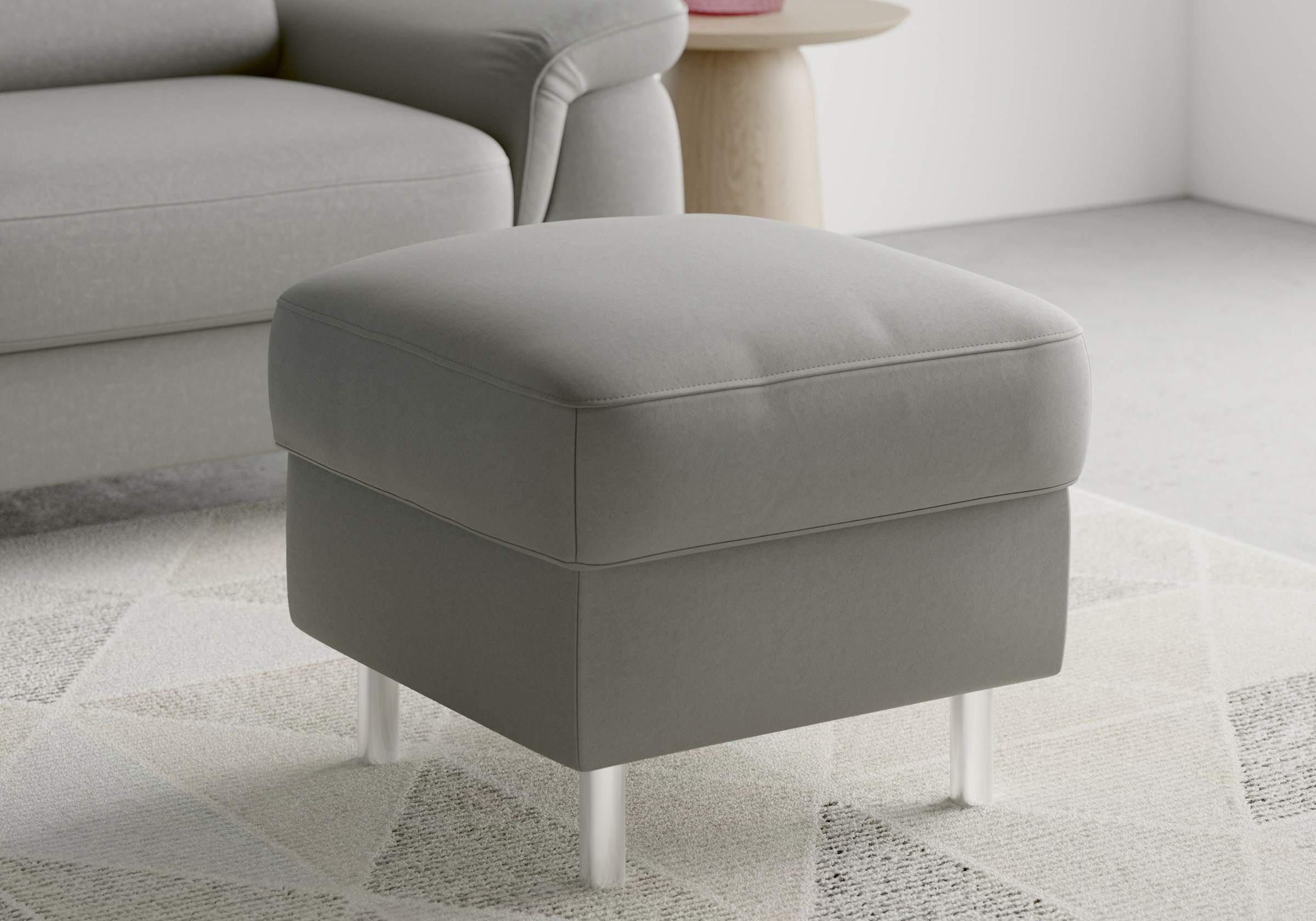 sit&more Tabouret de rangement »Sinatra« Sitzfläche ist abnehmbar, chromfarbene Metallfüsse