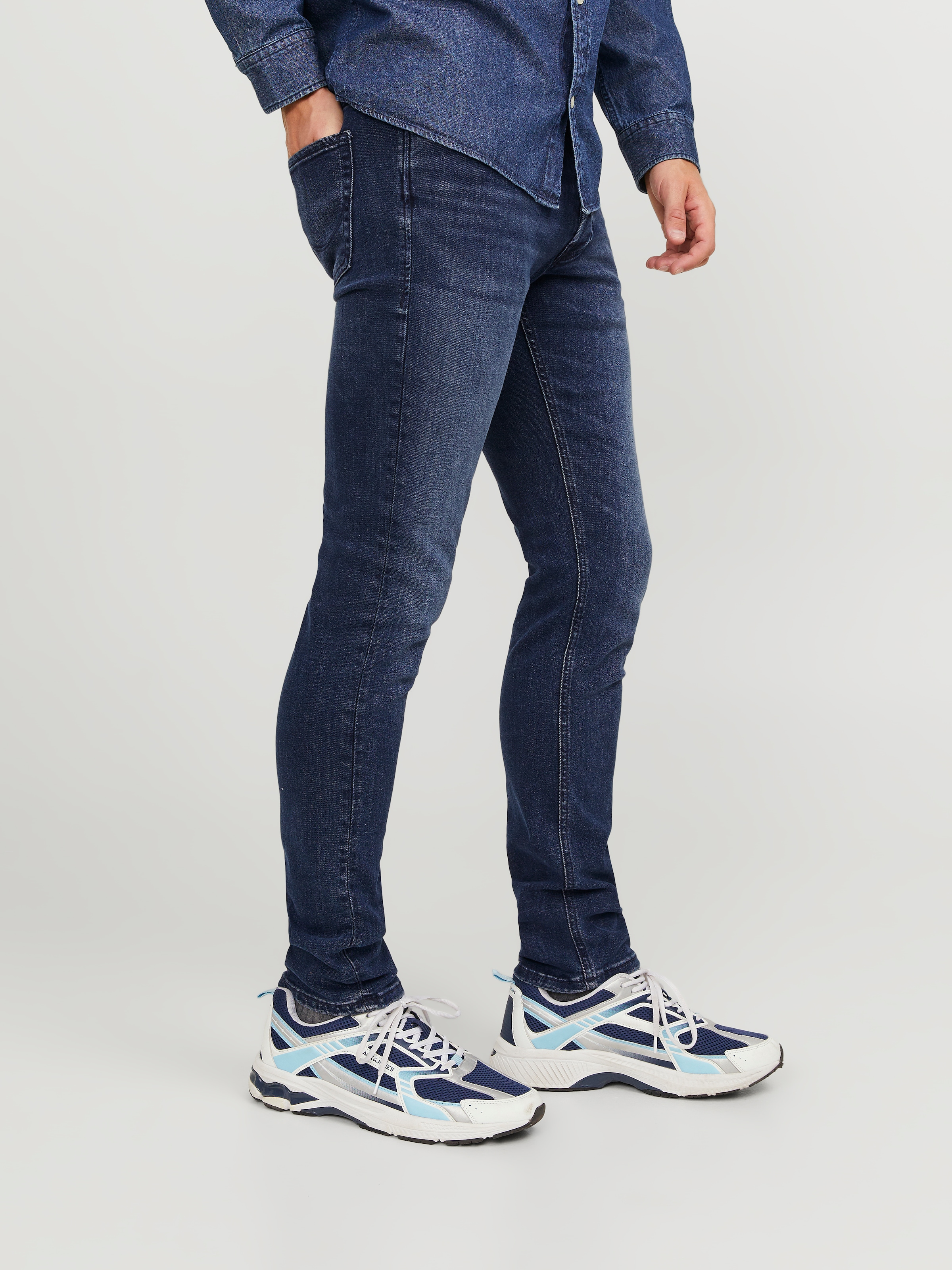 Jack & Jones Slim-fit-Jeans »JJIGLENN  Slim-Fit mit Stretch und praktischer 5-Pocket-Form« Baumwollmischung, slim fit