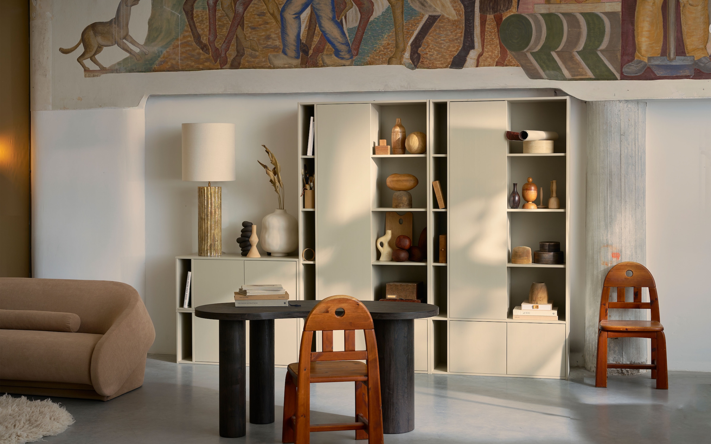 WOOOD Schreibtisch »Maan aus MDF mit 3D-Papierbelag, organische Form 150x70x75 cm« Tragkraft 100 kg, einfach zu montieren, sichtbare Maserung