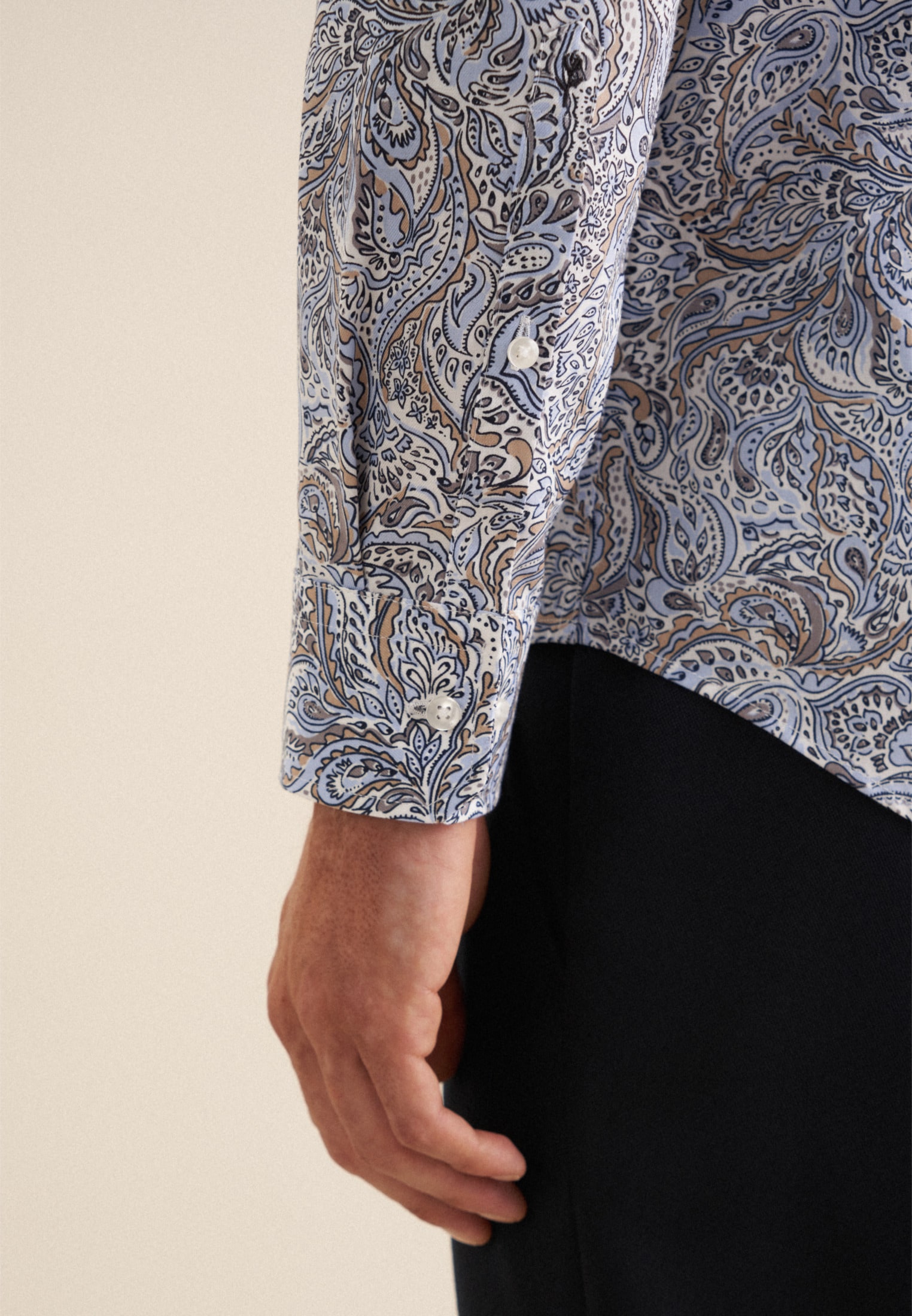 seidensticker Businesshemd »Slim« Slim Langarm Kentkragen Floral