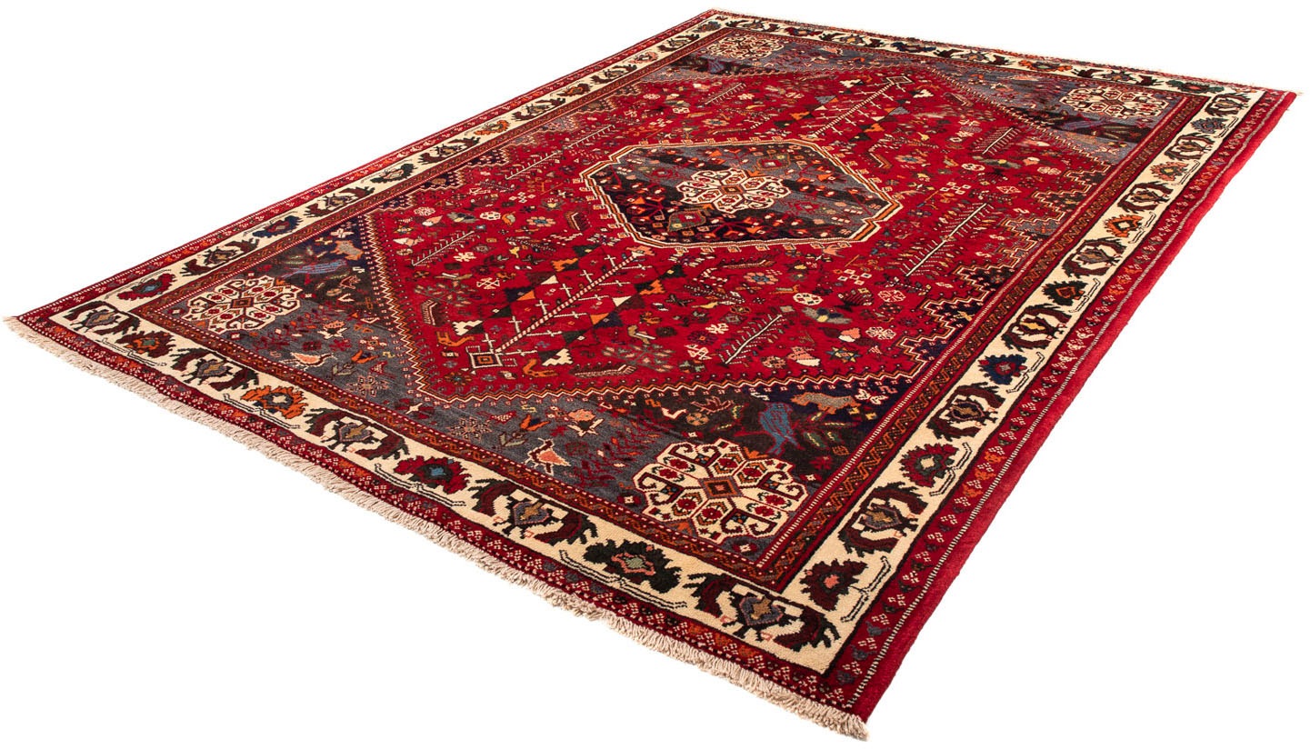 Image of morgenland Orientteppich »Perser - Nomadic - 283 x 204 cm - dunkelrot«, rechteckig, 10 mm Höhe, Wohnzimmer, Handgeknüpft, Einzelstück mit Zertifikat bei Ackermann Versand Schweiz