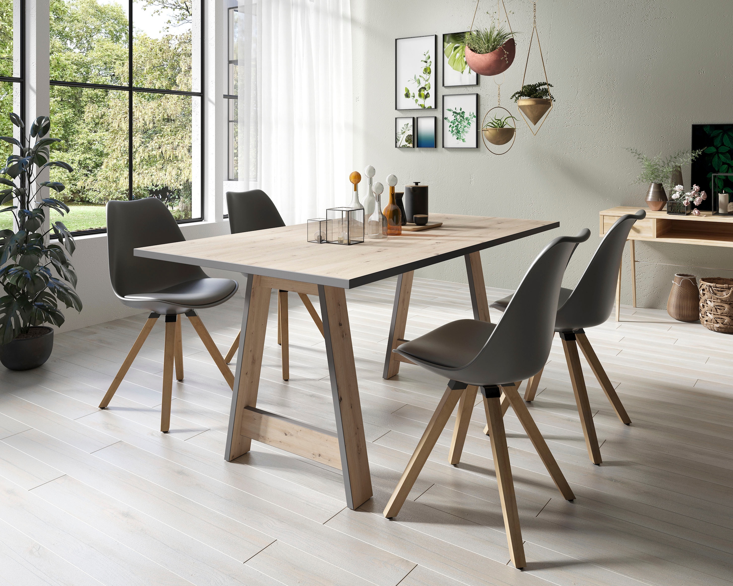 Homexperts Esstisch, Breite 160 cm, Gestell in A-Form