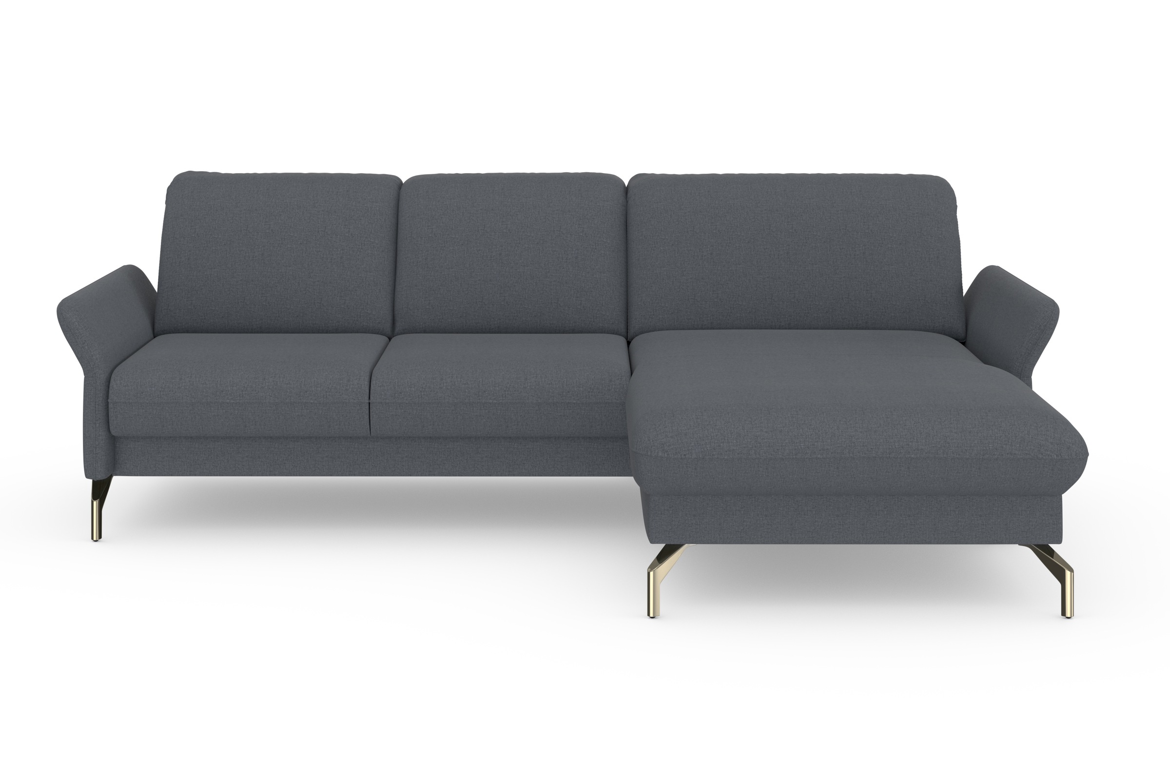 sit&more Ecksofa »Fashion L-Form«, wahlweise mit Kopfteilverstellung, Vorziehsitz, motorisch, Nickelfüsse