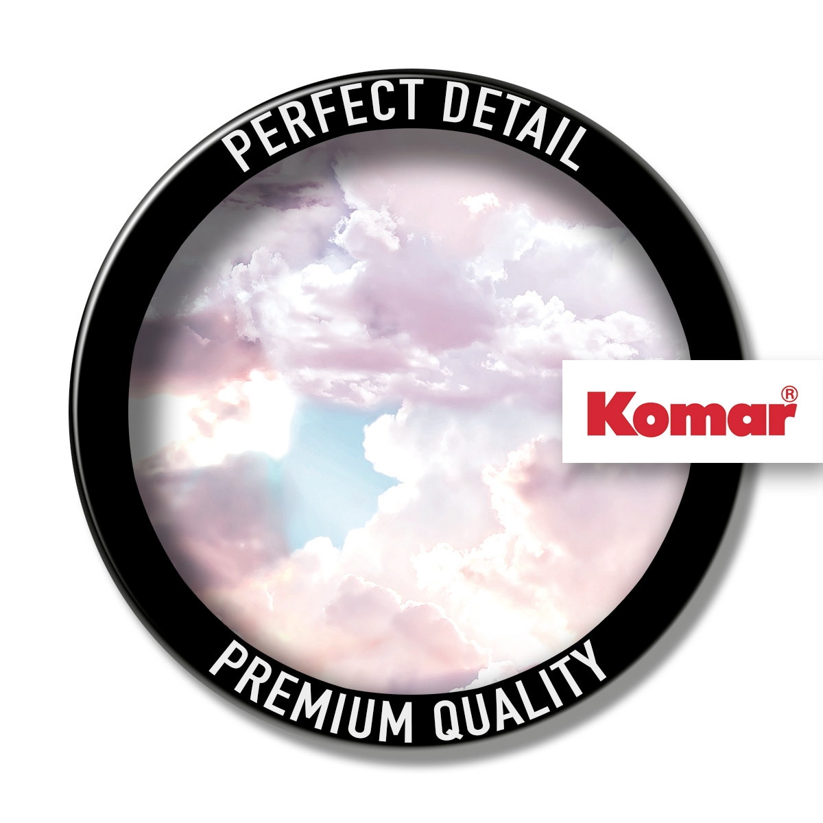 Komar Papier peint photo »Dot - selbstklebende Vlies Fototapete - Candy Sky - Grösse 125 x 125 cm« imprimé