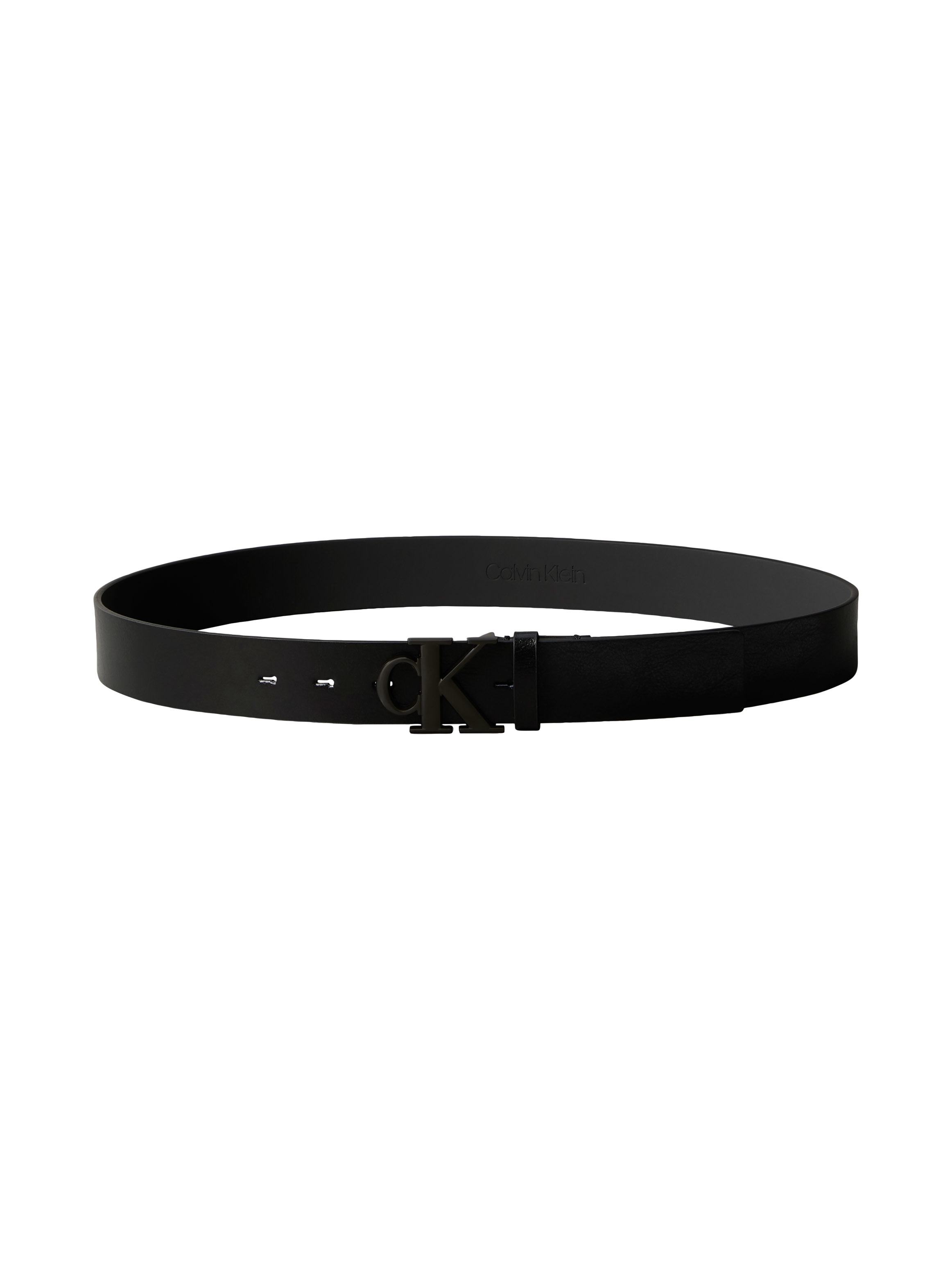 Calvin Klein Ceinture en cuir »MONOGRAM BUCKLE 35MM« Grössenverstellbar
