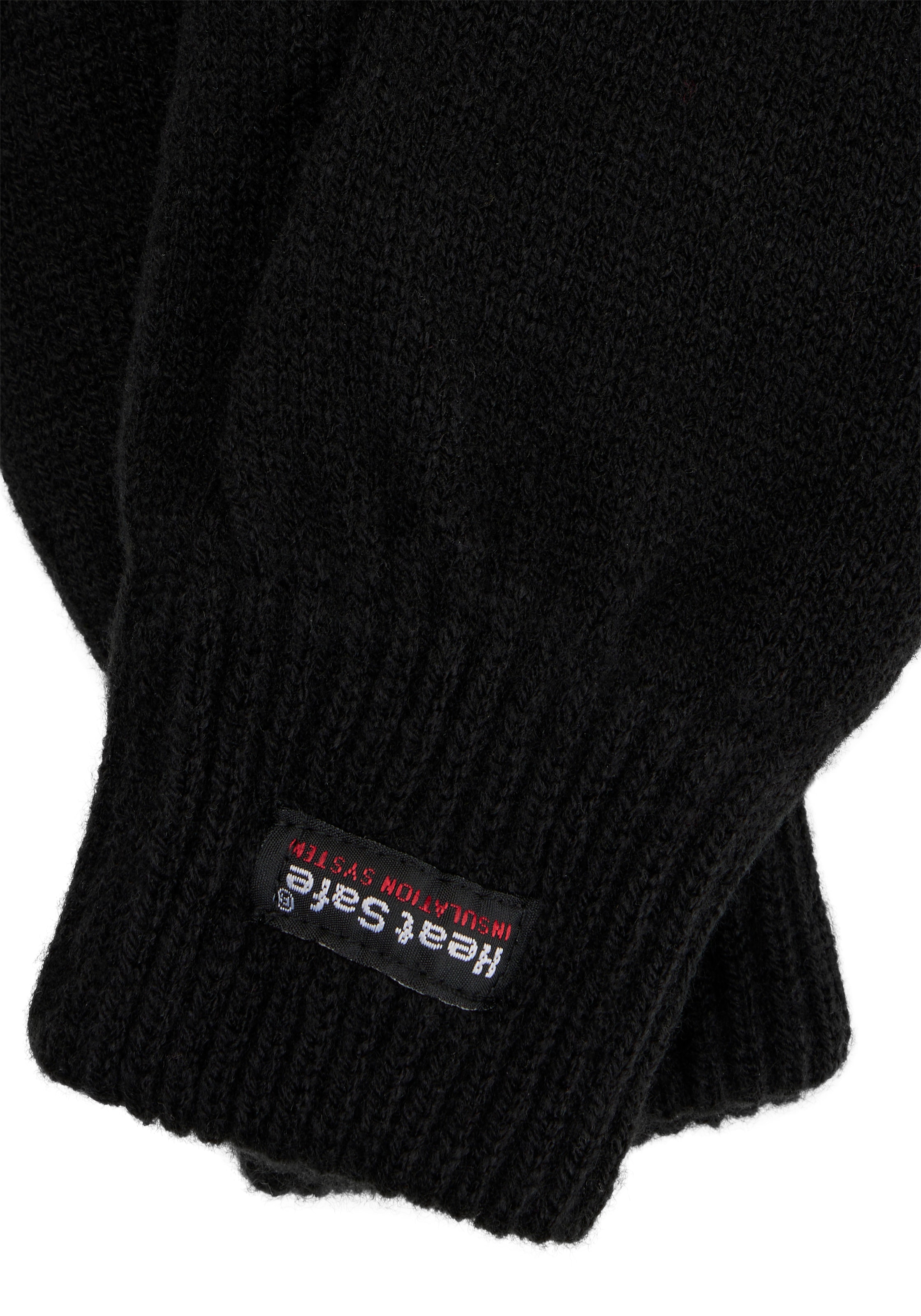 Man's World Gants tricotés »ThermoBlock®-Membran« doublé en polaire chaude