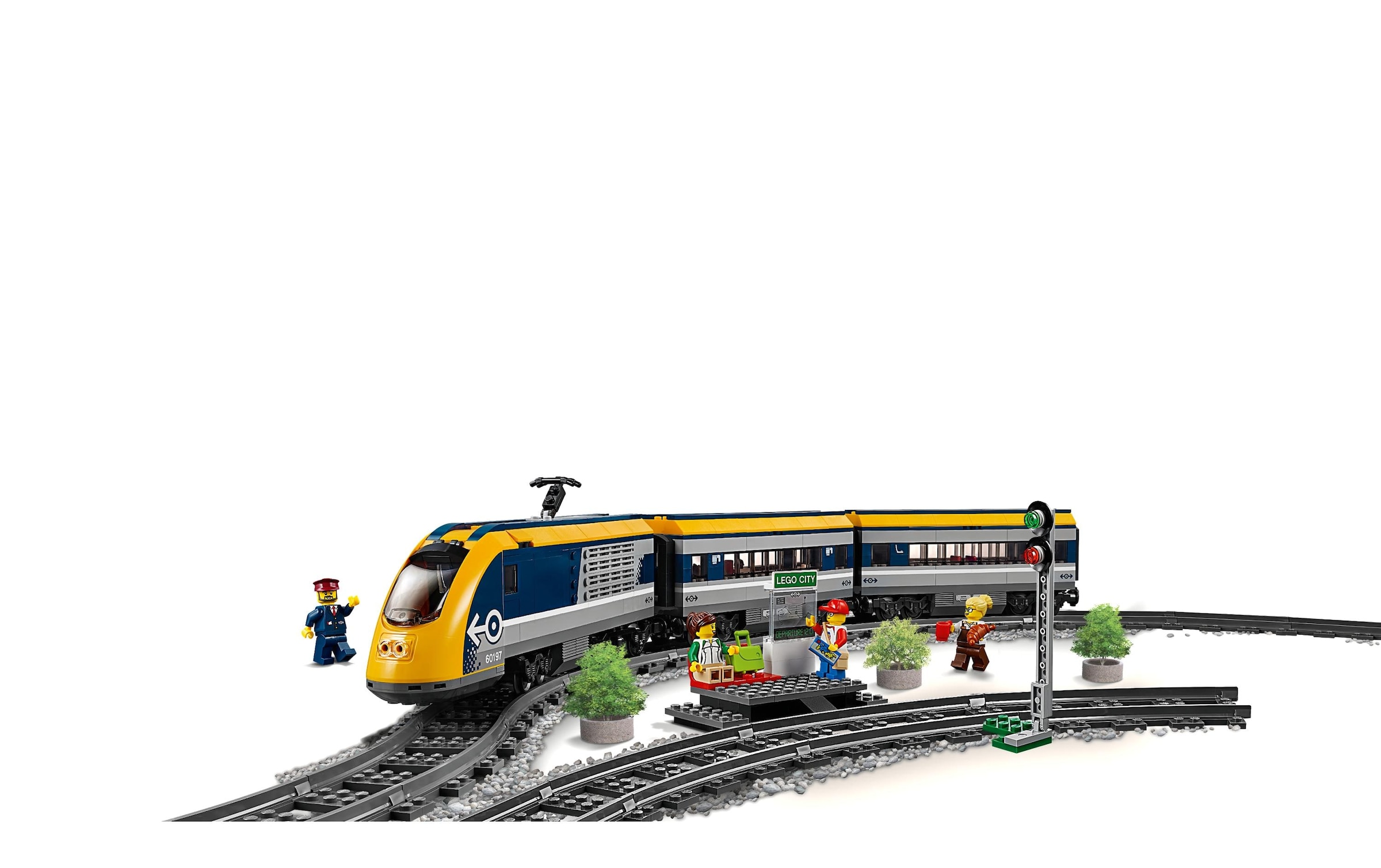 LEGO® Spielbausteine »City Personenzug 60197«, (677 St.)