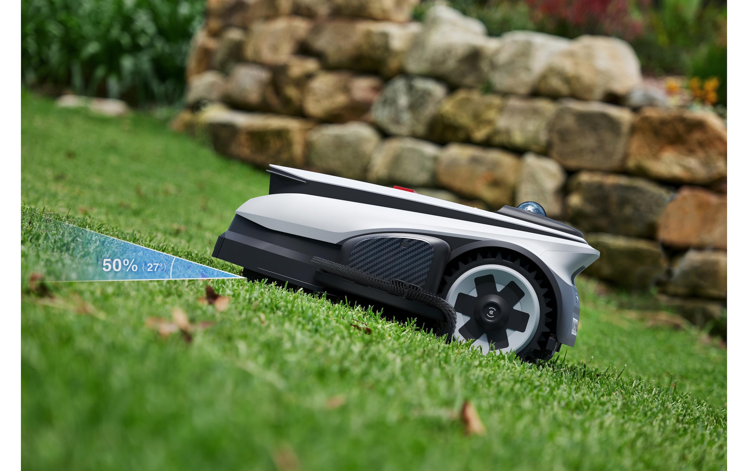 ECOVACS Rasenmähroboter »GOAT A1600 LiDAR PRO« Mäheffizienz von 400 m²/h, Trimmer (8500 rpm),   Dual-LiDAR Navigation, leistungsstarker 32-V Energieplattform