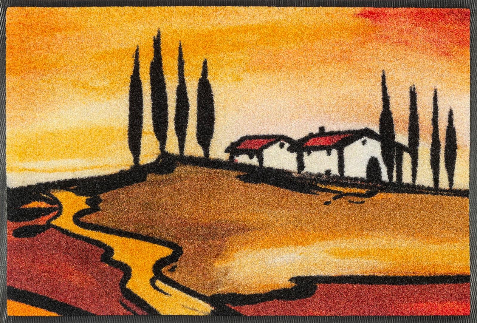 Image of wash+dry by Kleen-Tex Fussmatte »Tuscan Muse«, rechteckig, 7 mm Höhe, Schmutzfangmatte, rutschhemmend, In- und Outdoor geeignet, waschbar bei Ackermann Versand Schweiz