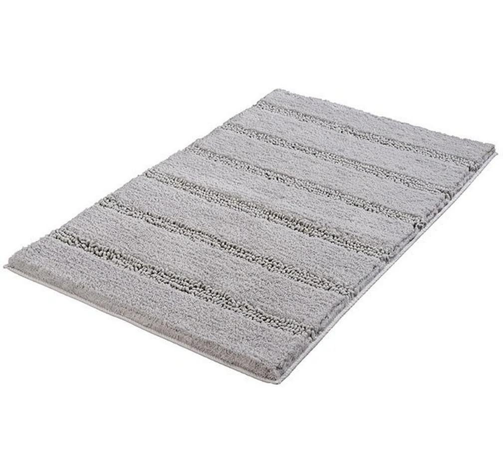 Kleine Wolke Badematte »Monrovia« Höhe 23 mm rutschhemmend beschichtet fussbodenheizungsgeeignet Badteppich, Uni Farben, gestreift, aus Mikrofaser, waschbar