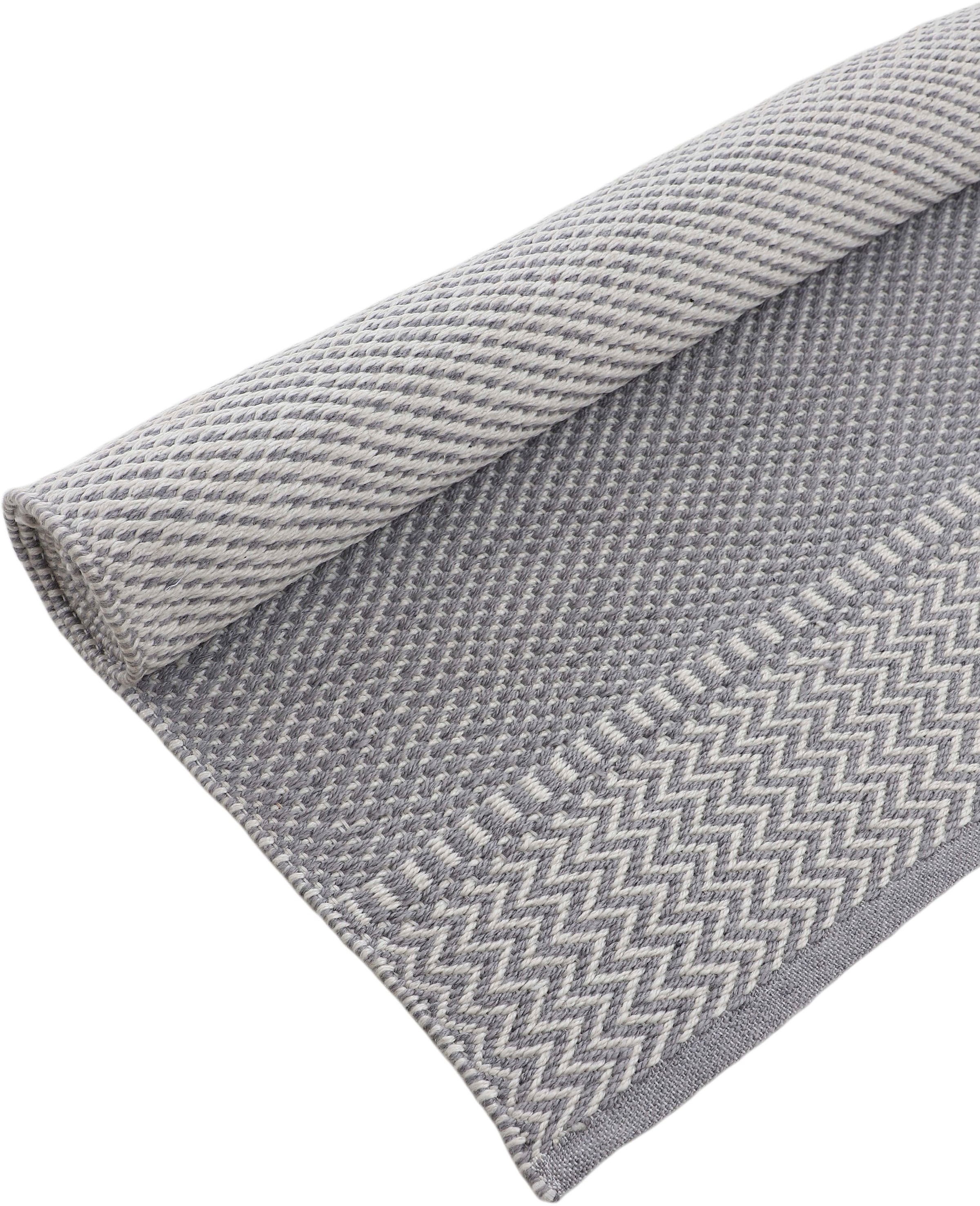 carpetfine Teppich »Frida 205«, 7 mm Höhe, Wendeteppich, 100% recyceltem Material (PET), Flachgewebe, Sisal Optik, Pflegeleicht und Robust, In- und Outdoor geeignet, Wetterfest und UV-beständig für Balkon, Terrasse, Garten, Wohn- und Schlafzimmer