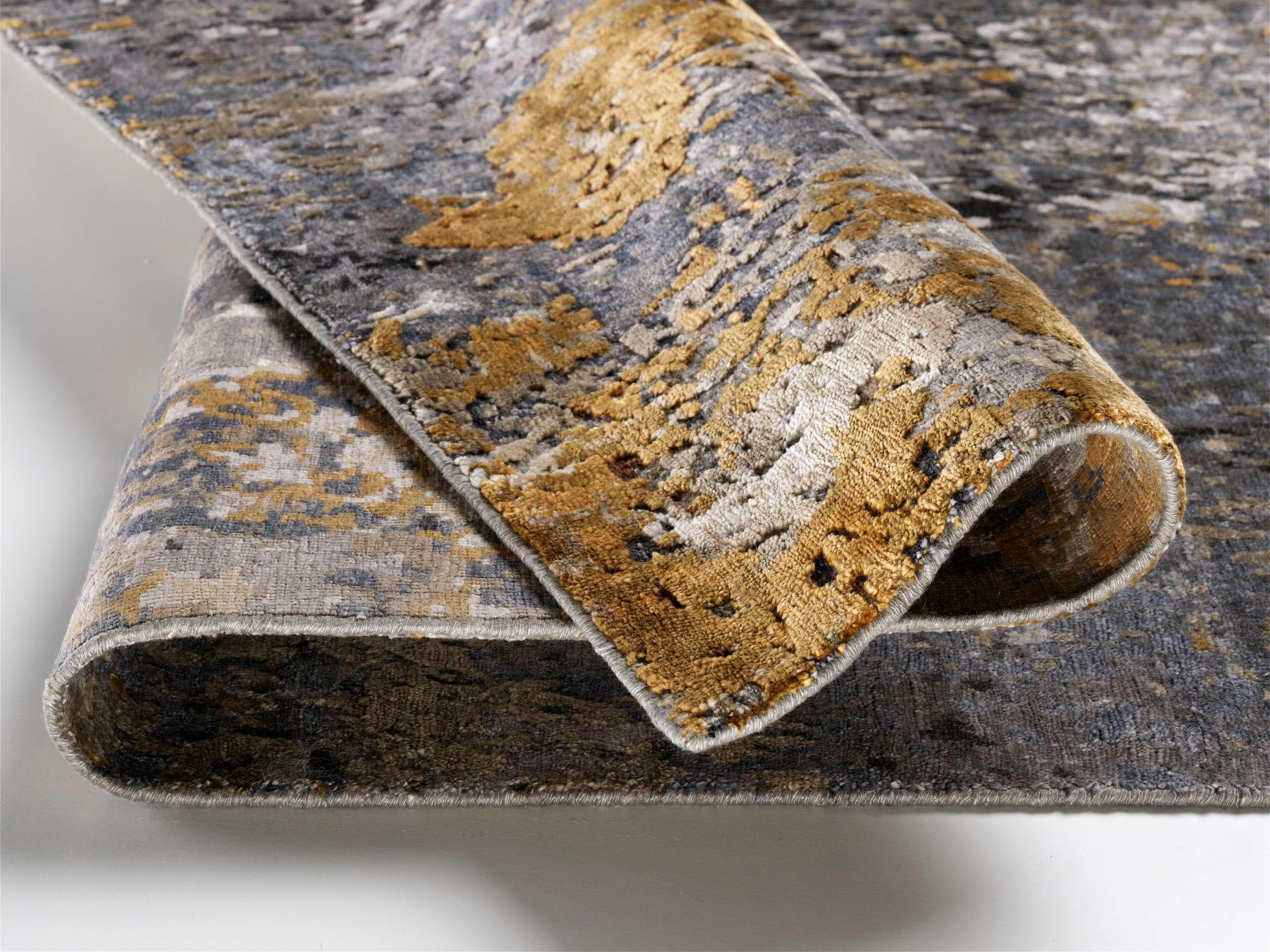 OCI DIE TEPPICHMARKE Teppich »Signature Orimon« rechteckig 4 mm Höhe handgeknüpft, dezenter Glanz, Wohnzimmer