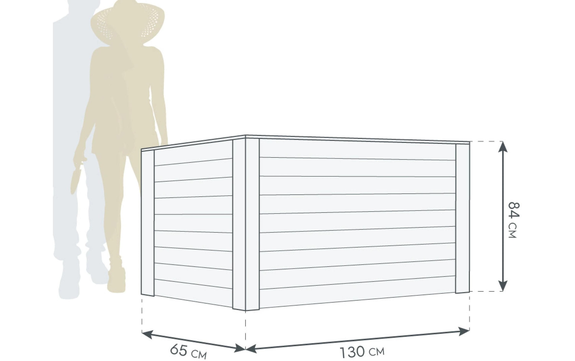Image of WESTMANN Hochbeet "WMHL130" BxTxH: 130x65x84 cm