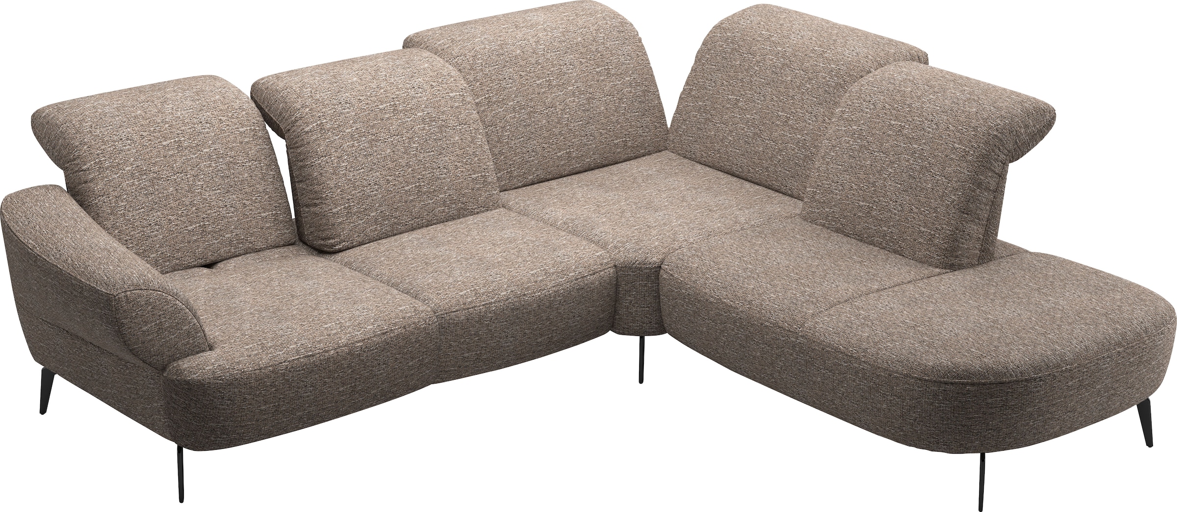 sit&more Ecksofa »Dance, L-Form, inkl. Sitztiefenverstellung«, inkl. Click&Seat, optional mit Kopfteilverstellung