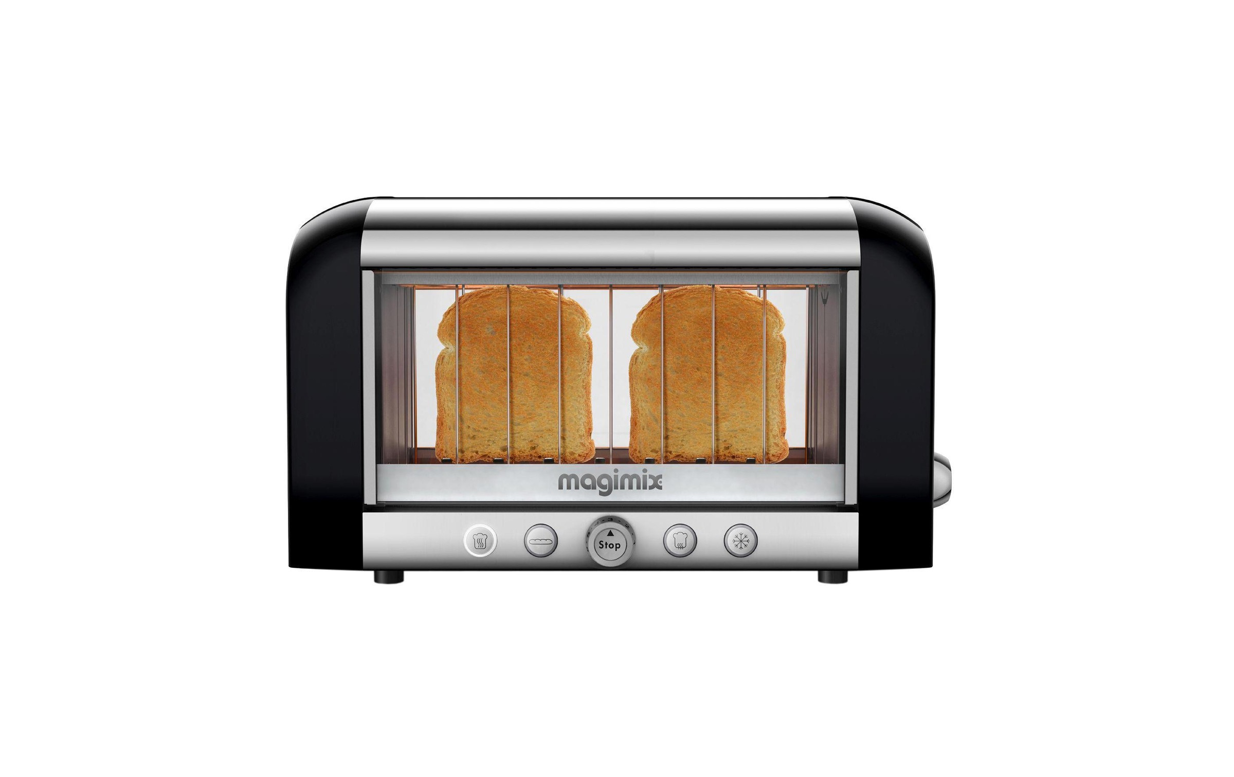 Image of Toaster "Magimix Vision 111540" für 2 Scheiben 1450 W Sichtkontrolle