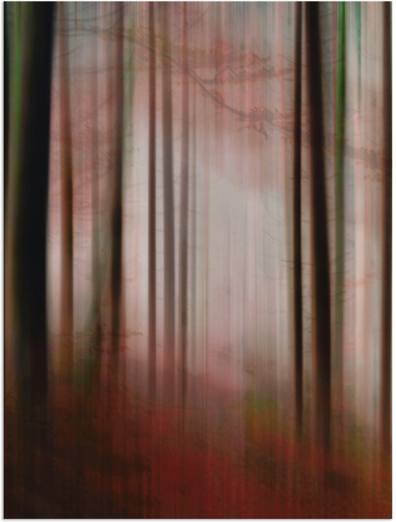 Image of Artland Wandbild »Im Nebel - Waldlichtung«, Wald, (1 St.), in vielen Grössen & Produktarten - Alubild / Outdoorbild für den Aussenbereich, Leinwandbild, Poster, Wandaufkleber / Wandtattoo auch für Badezimmer geeignet bei Ackermann Versand Schweiz