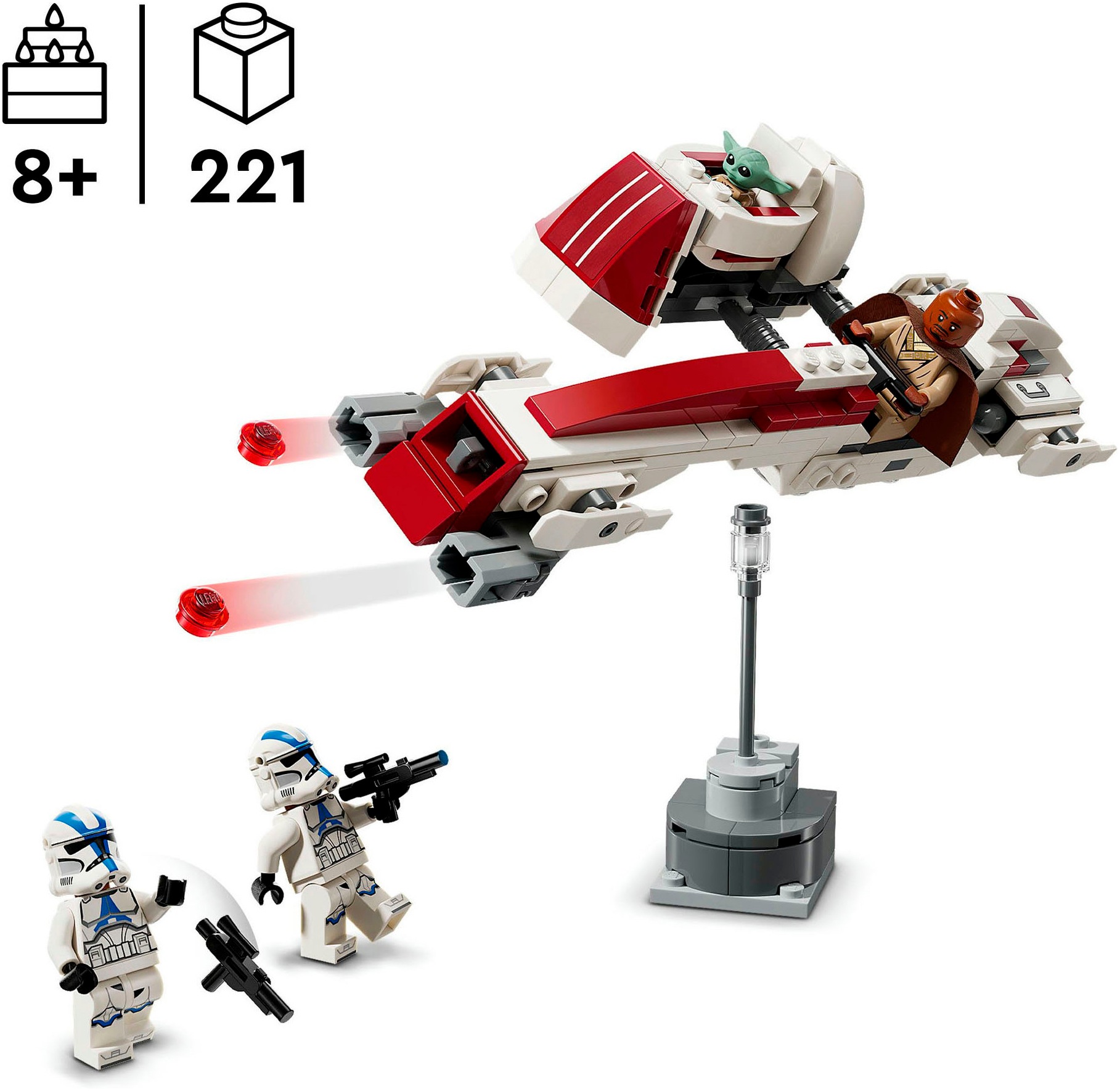 LEGO® Konstruktionsspielsteine »Flucht mit dem BARC Speeder™ (75378), LEGO Star Wars ™«, (221 St.)