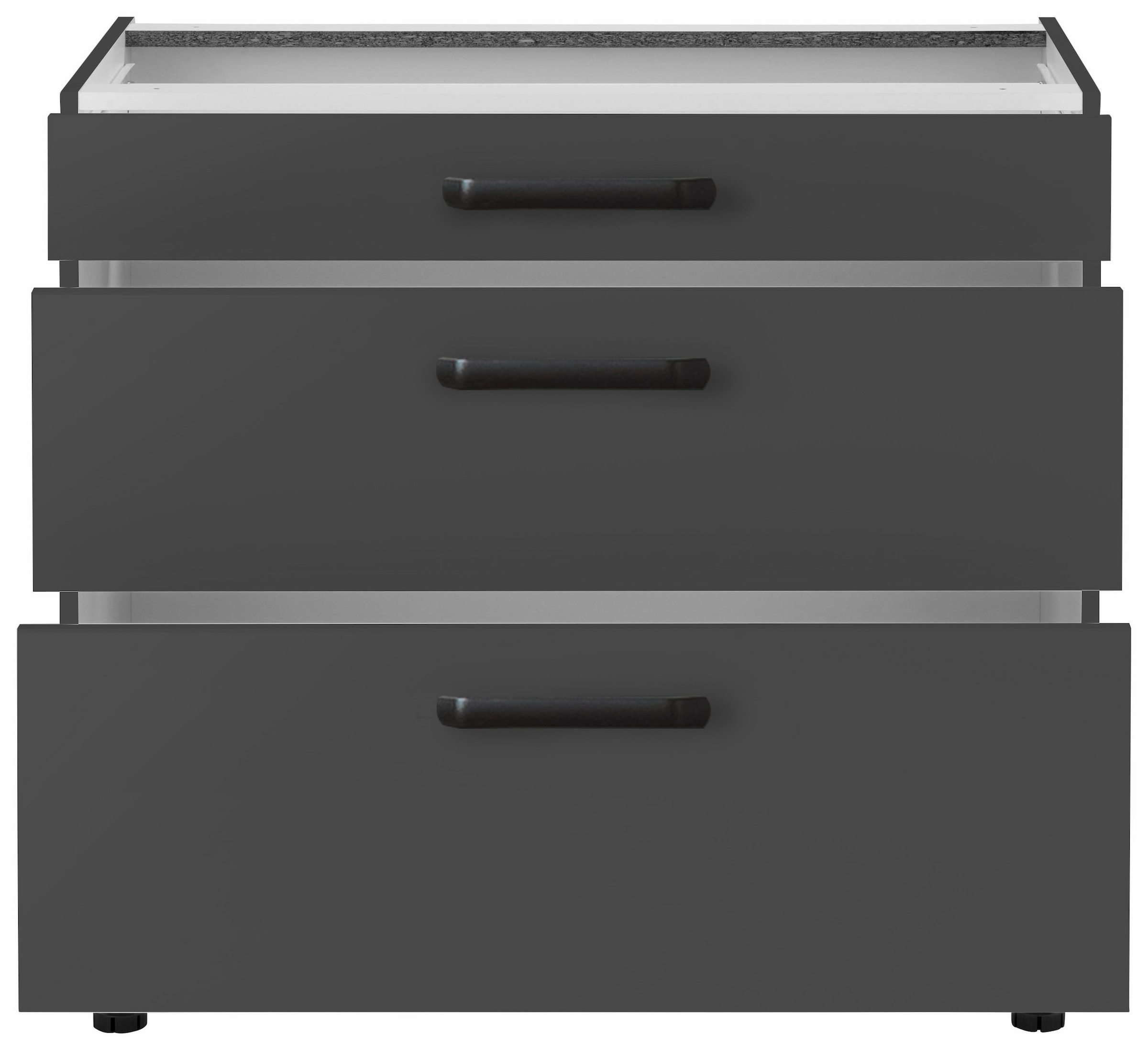 wiho Küchen Armoire basse »Simi« Soft-Close-Funktion in Schubkästen und Auszügen, verstellbare Füsse