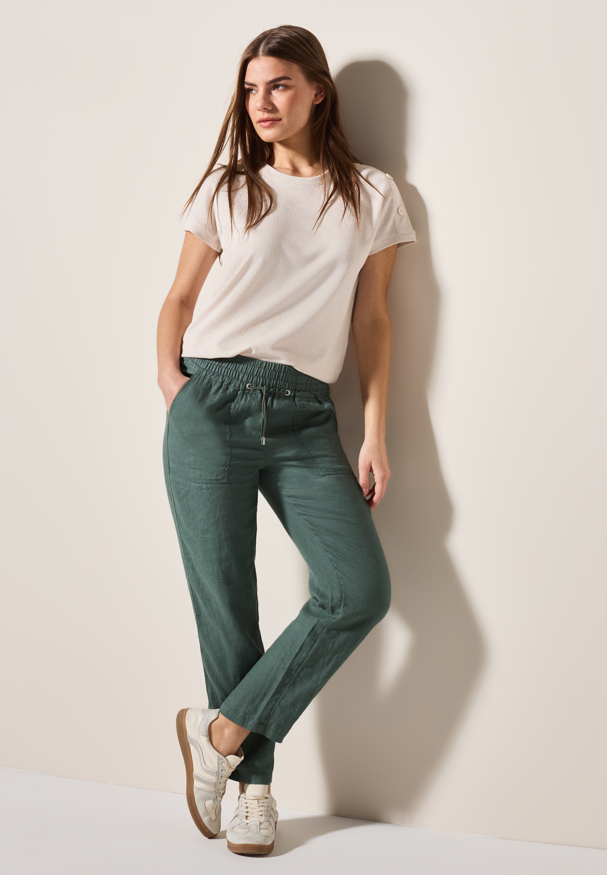 Cecil Leinenhose »Style Tracey«, mit elastischem Bund und Tunnelzug