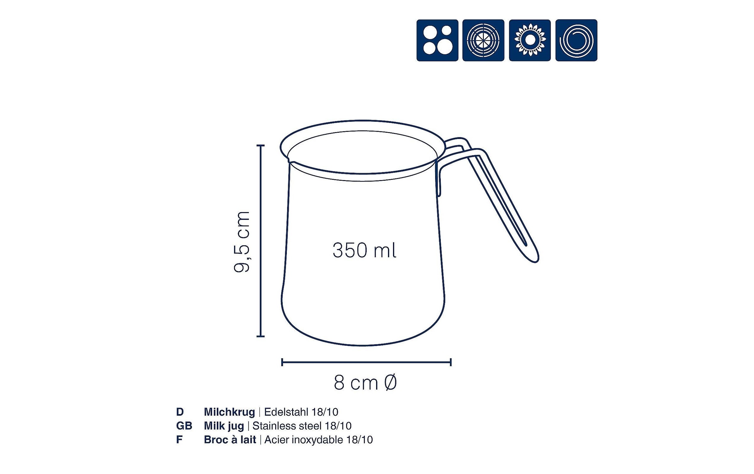 kela Pot à lait »Herta« 0,35 l