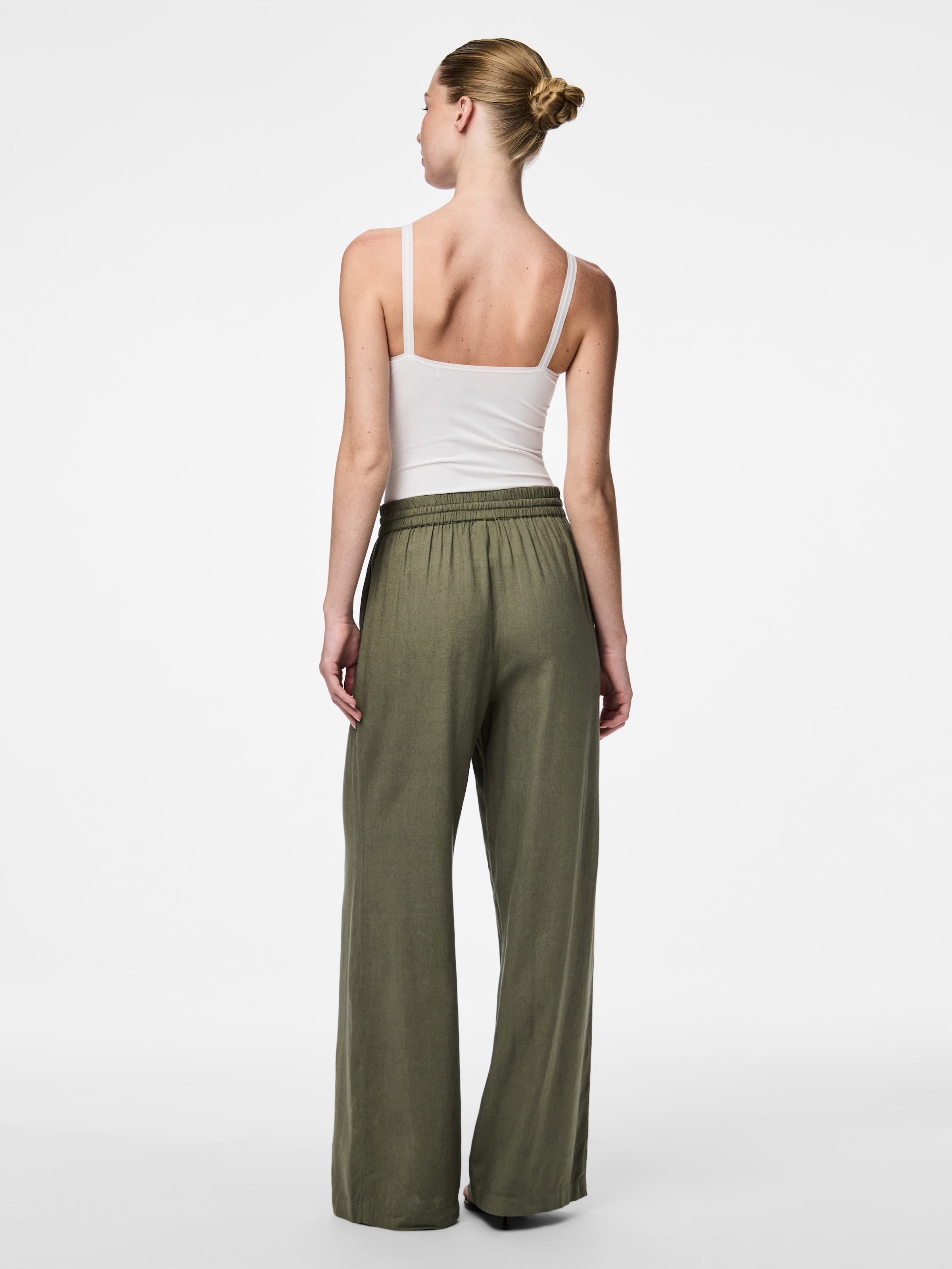 pieces Schlupfhose »PCPIA HW WIDE PANTS WVN NOOS«