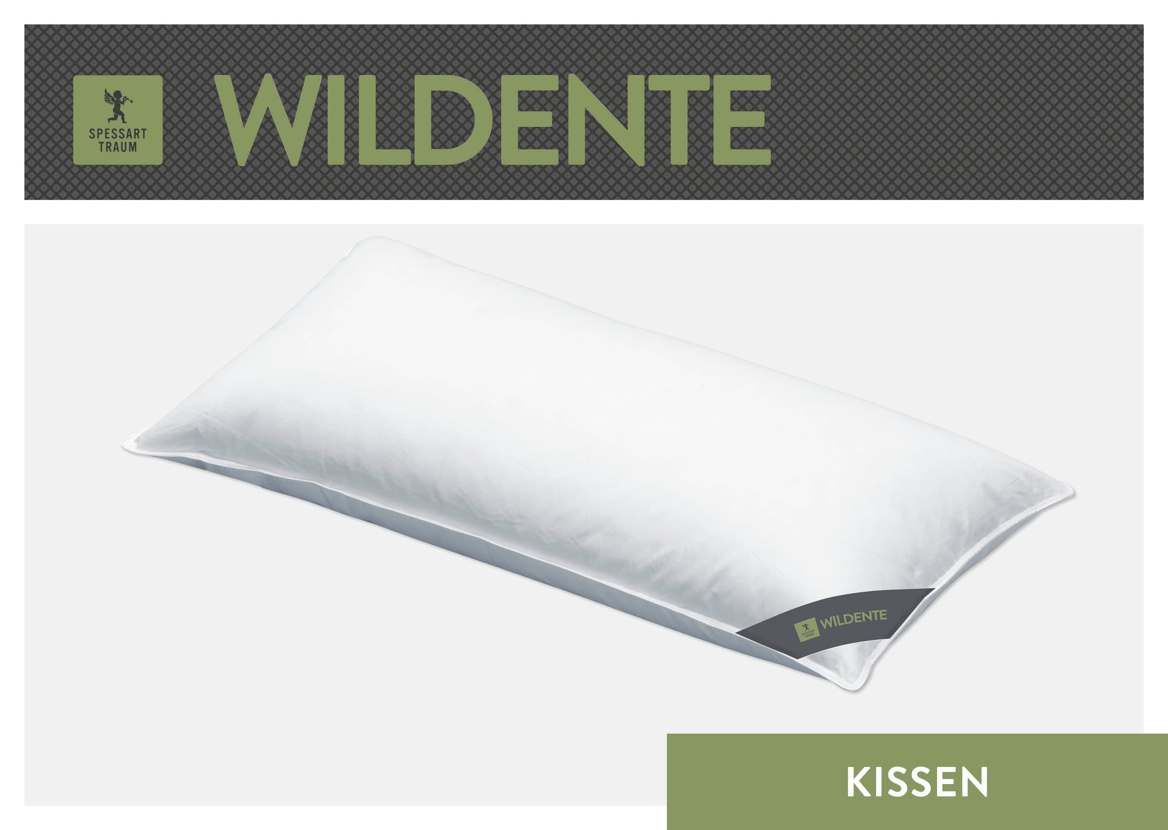 SPESSARTTRAUM Oreiller en plumes »Wildente« 1 cuis tlg. oreiller 40x80cm & autres tailles