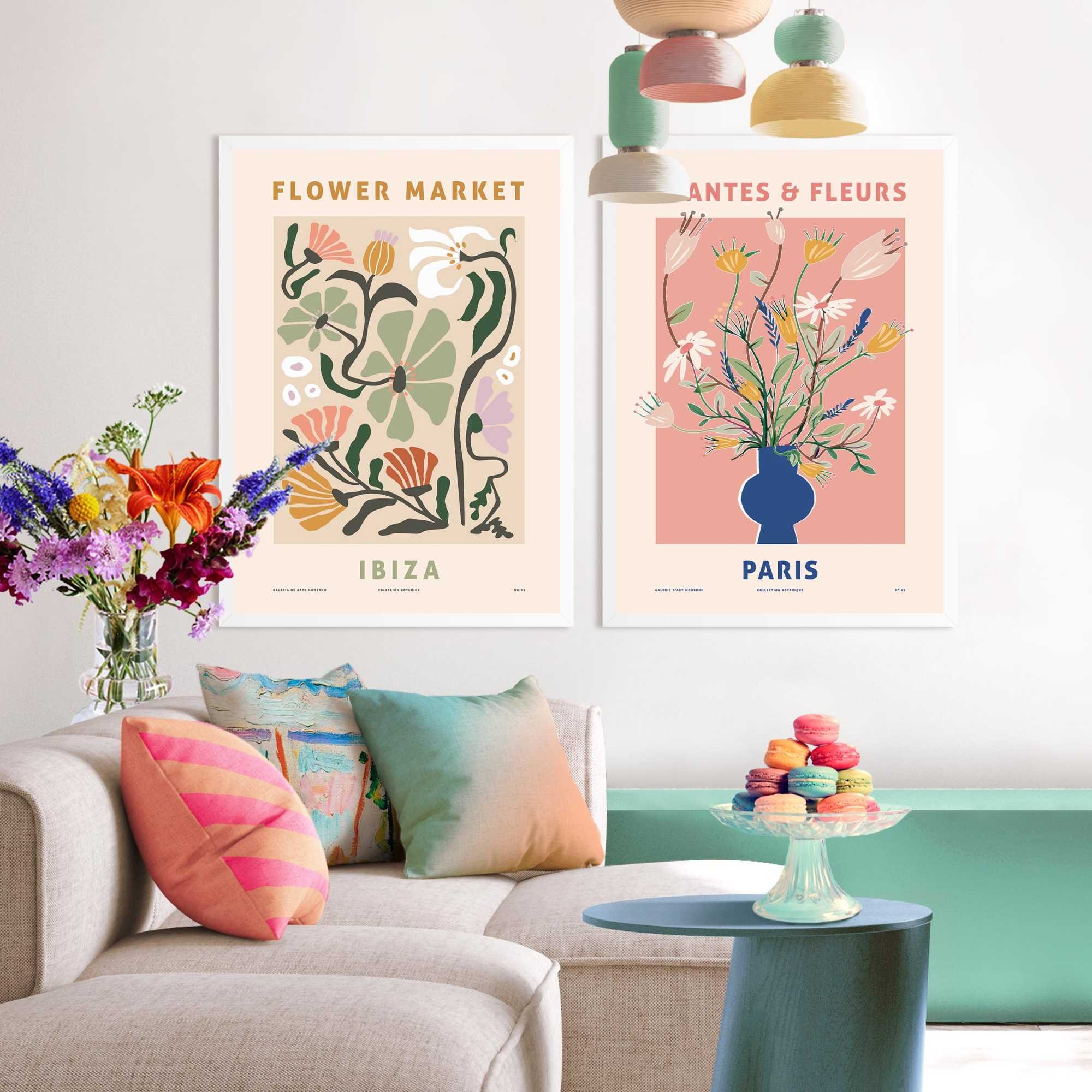 Image of Reinders Bild mit Rahmen "Blumen" Set