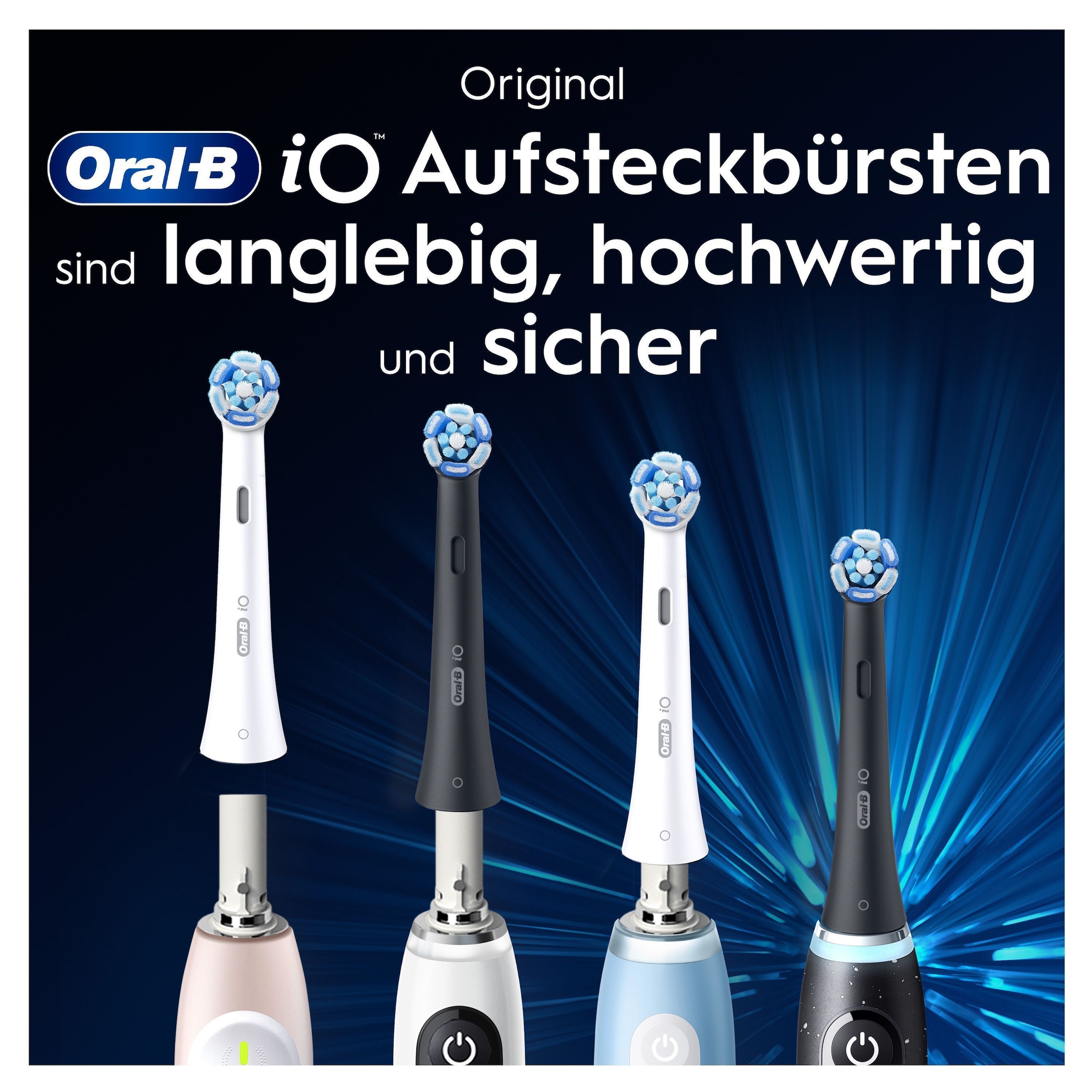 Oral-B Aufsteckbürsten »iO Ultimative Reinigung« Original Aufsteckbürsten für elektrische Oral-B iO Zahnbürsten