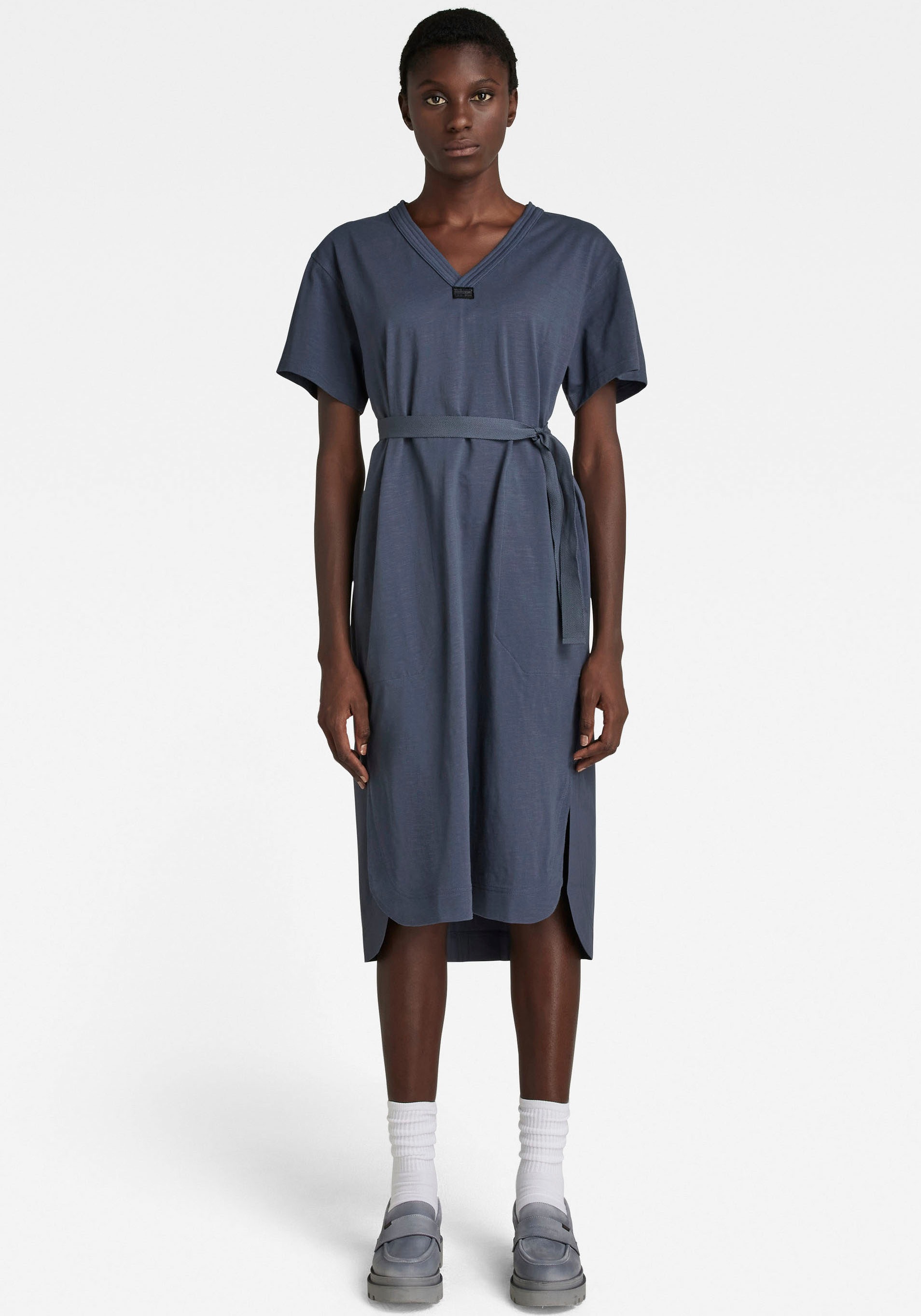 Image of G-Star RAW Shirtkleid »Kleid Fabric mix belt dress ss«, mit passenden Bindeband in der Taille bei Ackermann Versand Schweiz