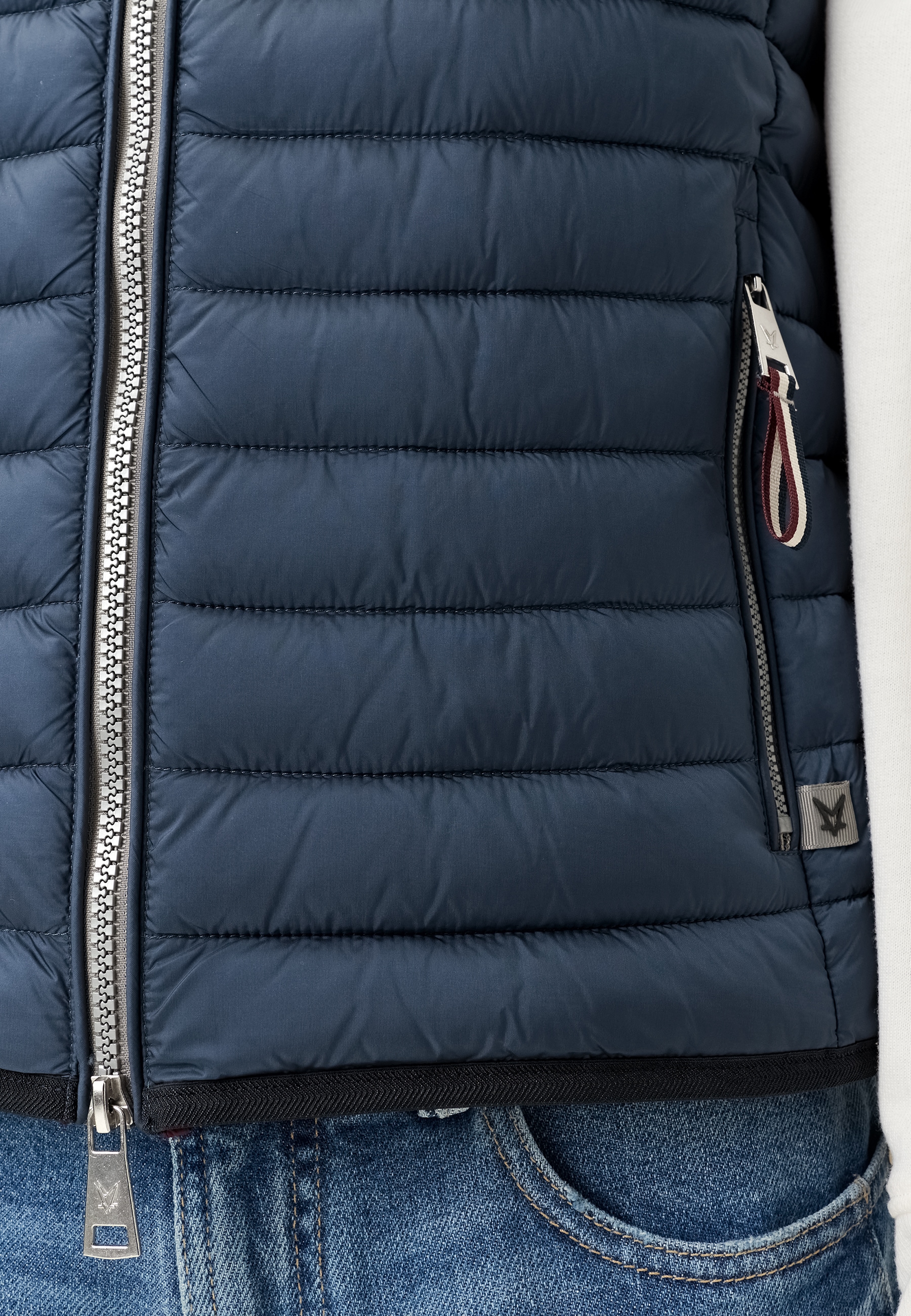 Fuchs Schmitt Gilet matelassé »Steppweste« col montant avec bouton-pression, légèrement cintré, fermeture éclair à double sens