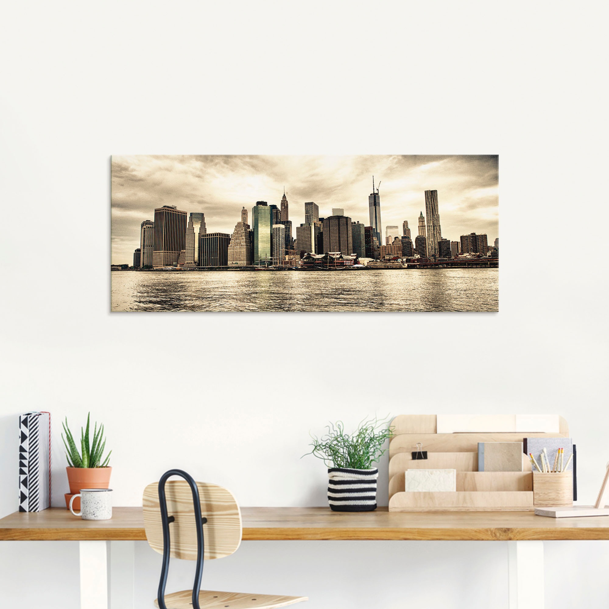 Artland Glasbild »Lower Manhattan Skyline« Amerika 1 Stk. tlg. in verschiedenen Grössen