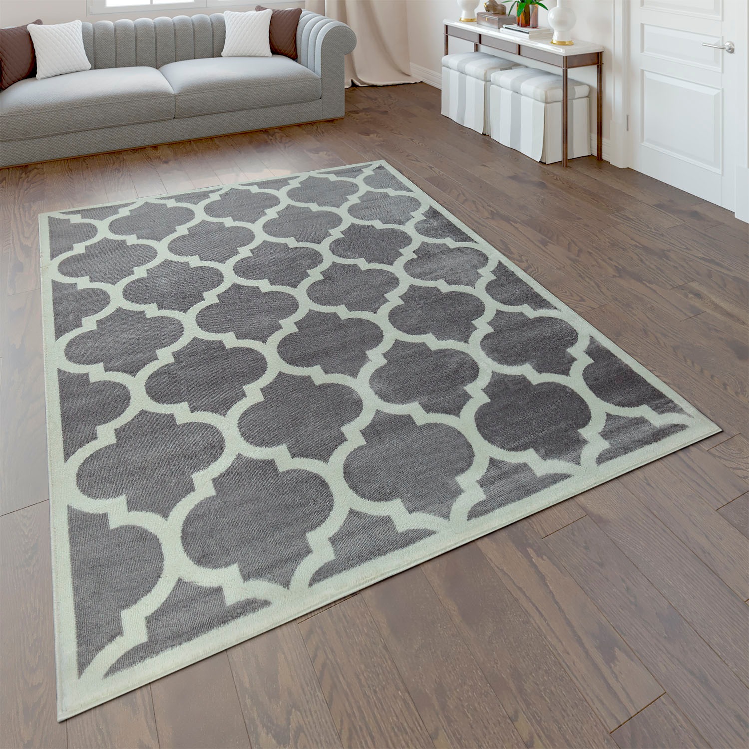 Image of Paco Home Teppich "Sinai 066" rechteckig 13 mm Höhe Kurzflor, mit marokkanischem Muster, Ornamente