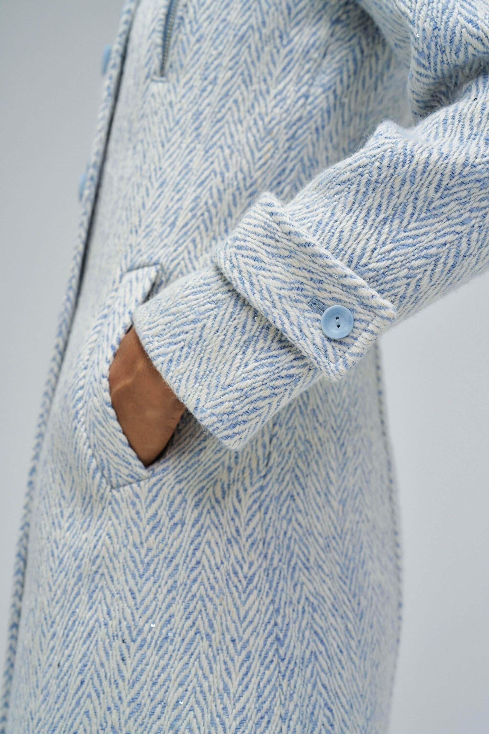 Salsa Veste en laine »Salsa Jeans Mantel mit Wollanteil Grace Long Woolen Coat«