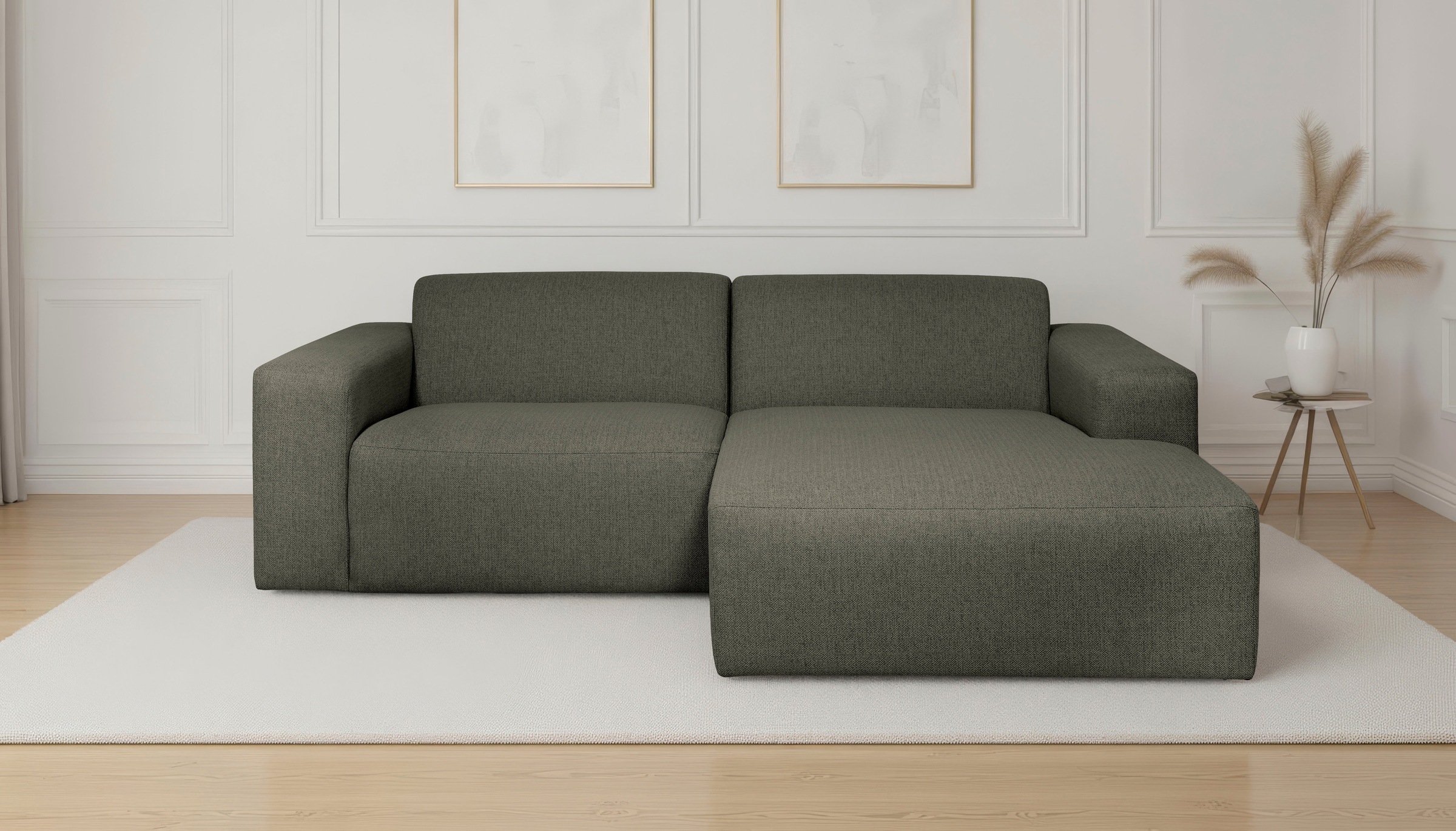 Image of GOODproduct Ecksofa "Koa, 228 cm, L-Form, Modulsofa in Cord, Chenille, Struktur, Webstoff" Designsofa, weicher Lounge-Sitzkomfort, Welleunterfederung, bodentief