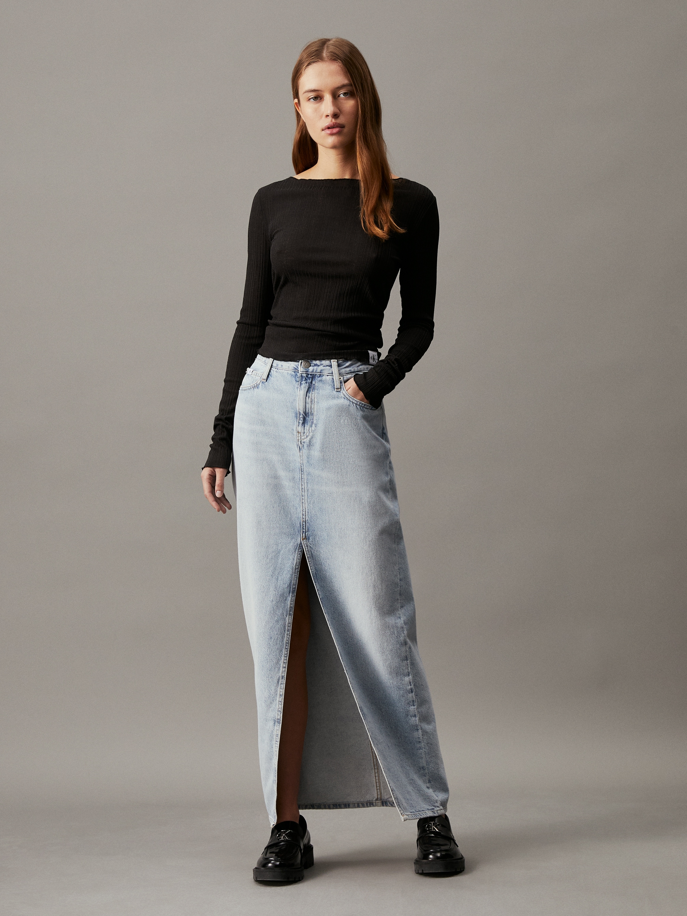 Calvin Klein Jeans Maxirock »MAXI SKIRT«, im 5-Pocket-Style