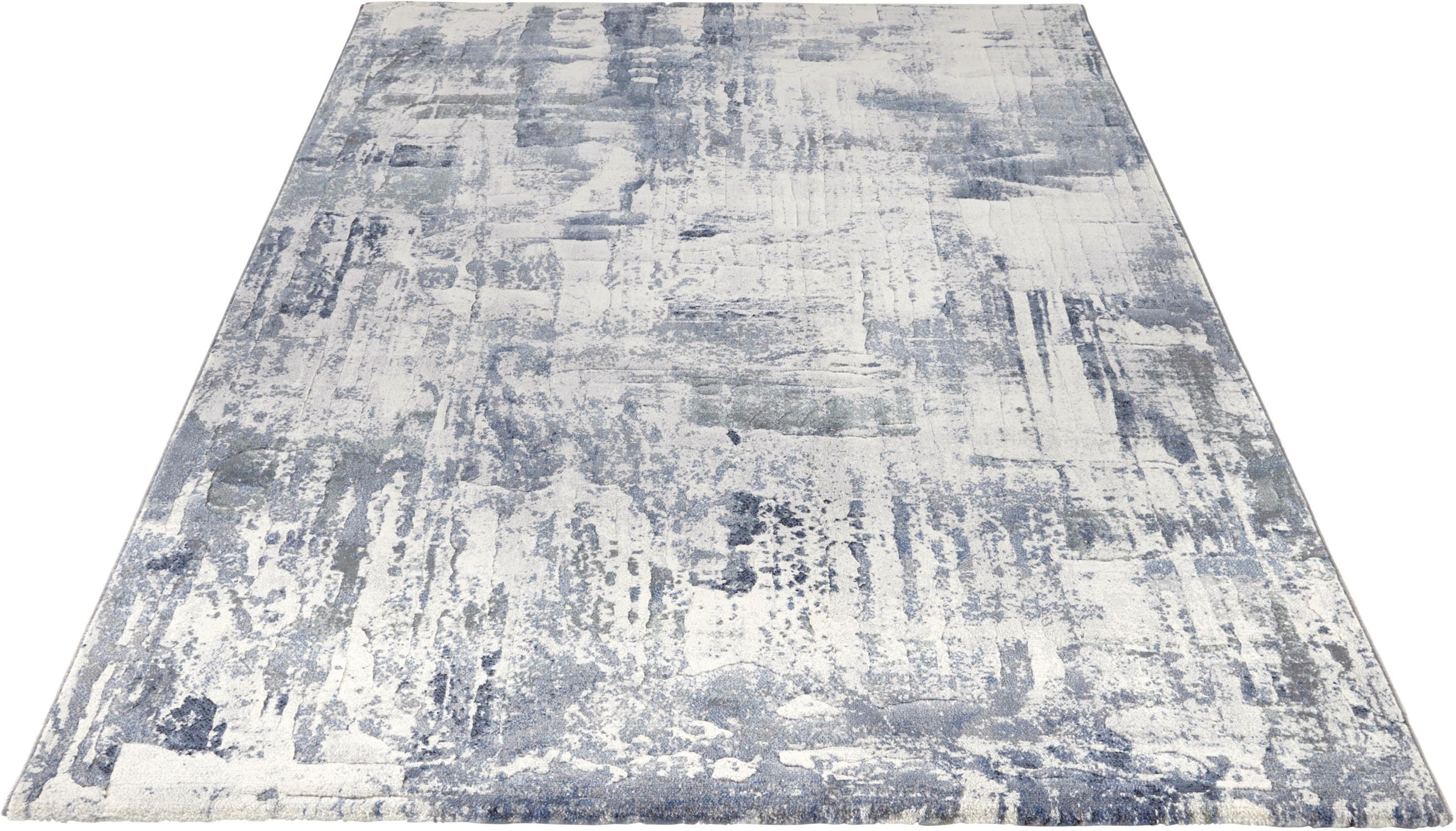 Image of ELLE DECORATION Teppich »Vernon«, rechteckig, 11 mm Höhe, Dichtgewebter, weicher Kurzflor, Pinselstrich Design, Reliefoptik, Wohnzimmer, Schlafzimmer Arbeitszimmer, Pflegeleicht bei Ackermann Versand Schweiz