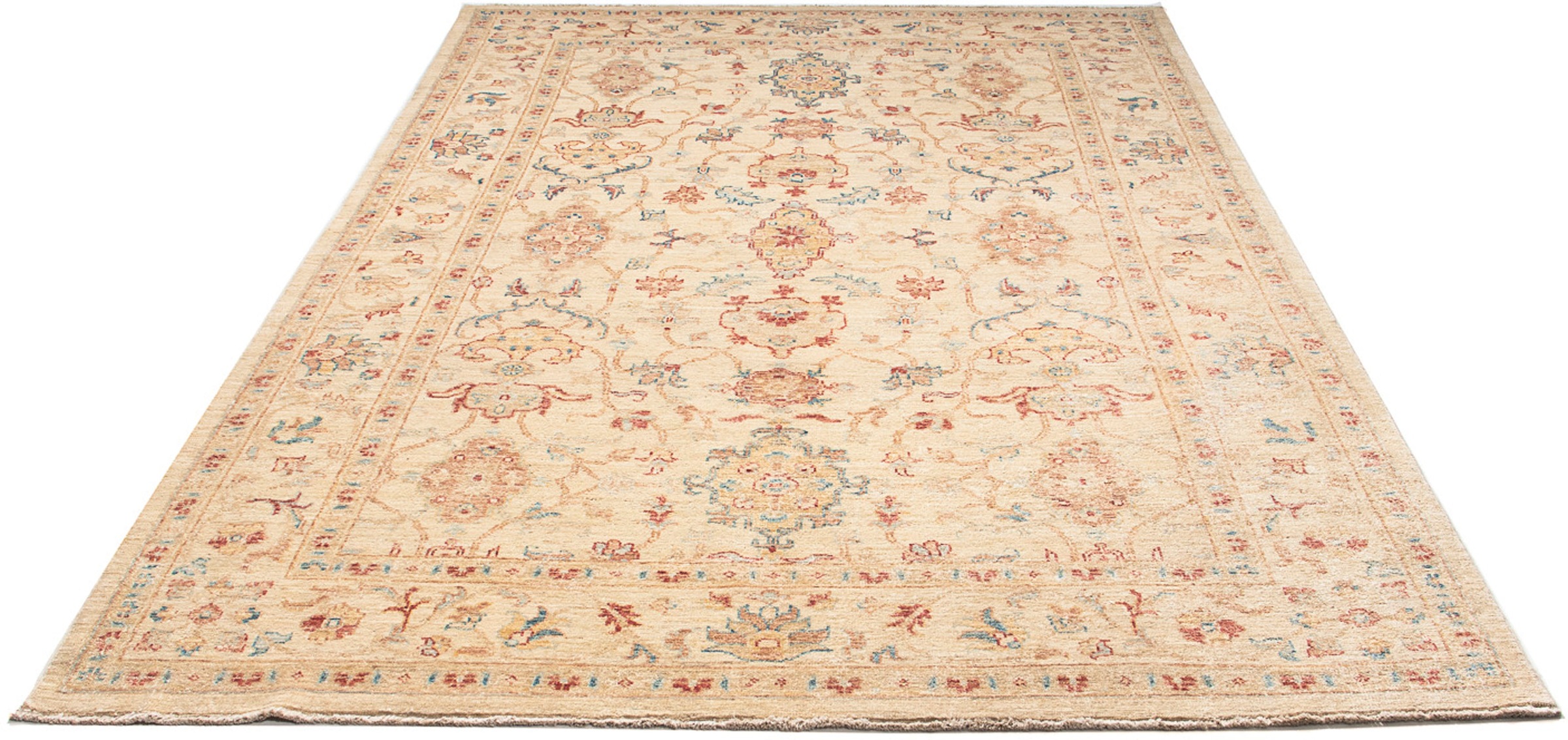 Image of morgenland Orientteppich »Ziegler - Kazak - 230 x 167 cm - beige«, rechteckig, 6 mm Höhe, Wohnzimmer, Handgeknüpft, Einzelstück mit Zertifikat bei Ackermann Versand Schweiz
