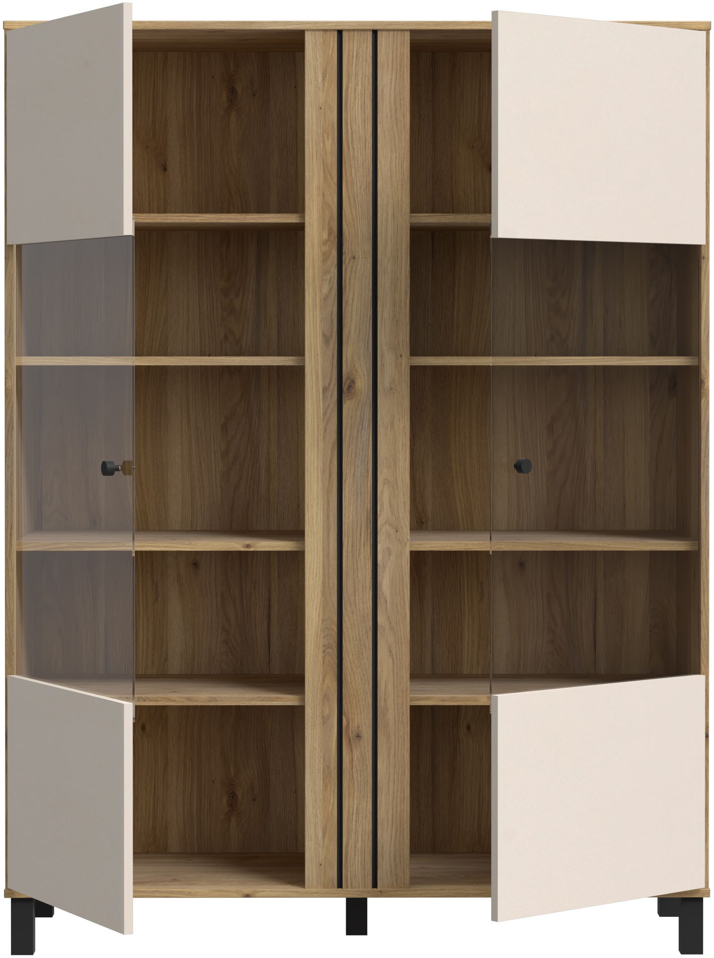 FORTE Highboard »Killarney« Highboardvitrine, Stauraum, Soft Close