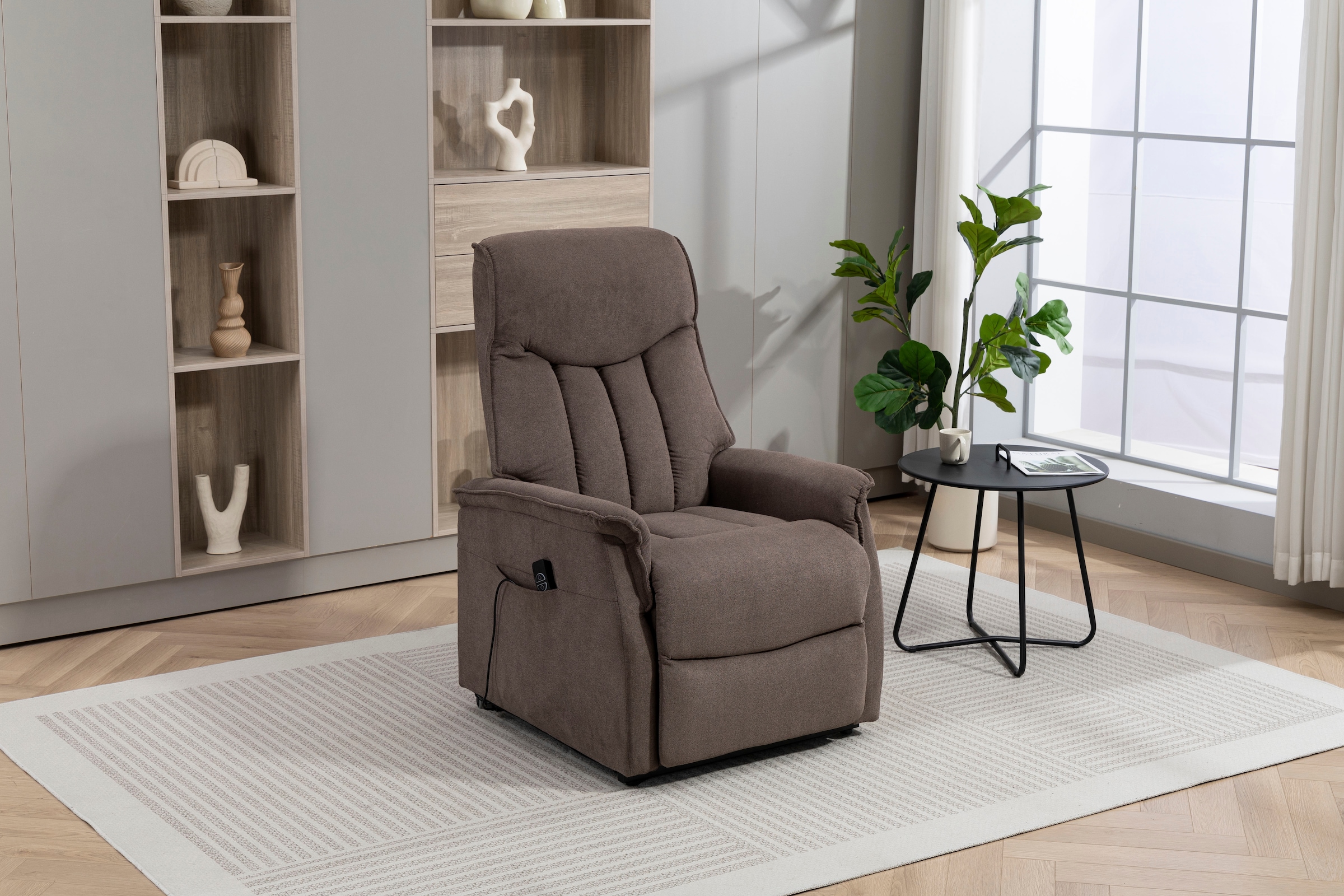 Duo Collection Fauteuil TV »Aurora XXL bis 150 kg belastbar, mit elektrischer Aufstehhilfe« fonction relaxation et ressorts ensachés avec suspension à lames en acier