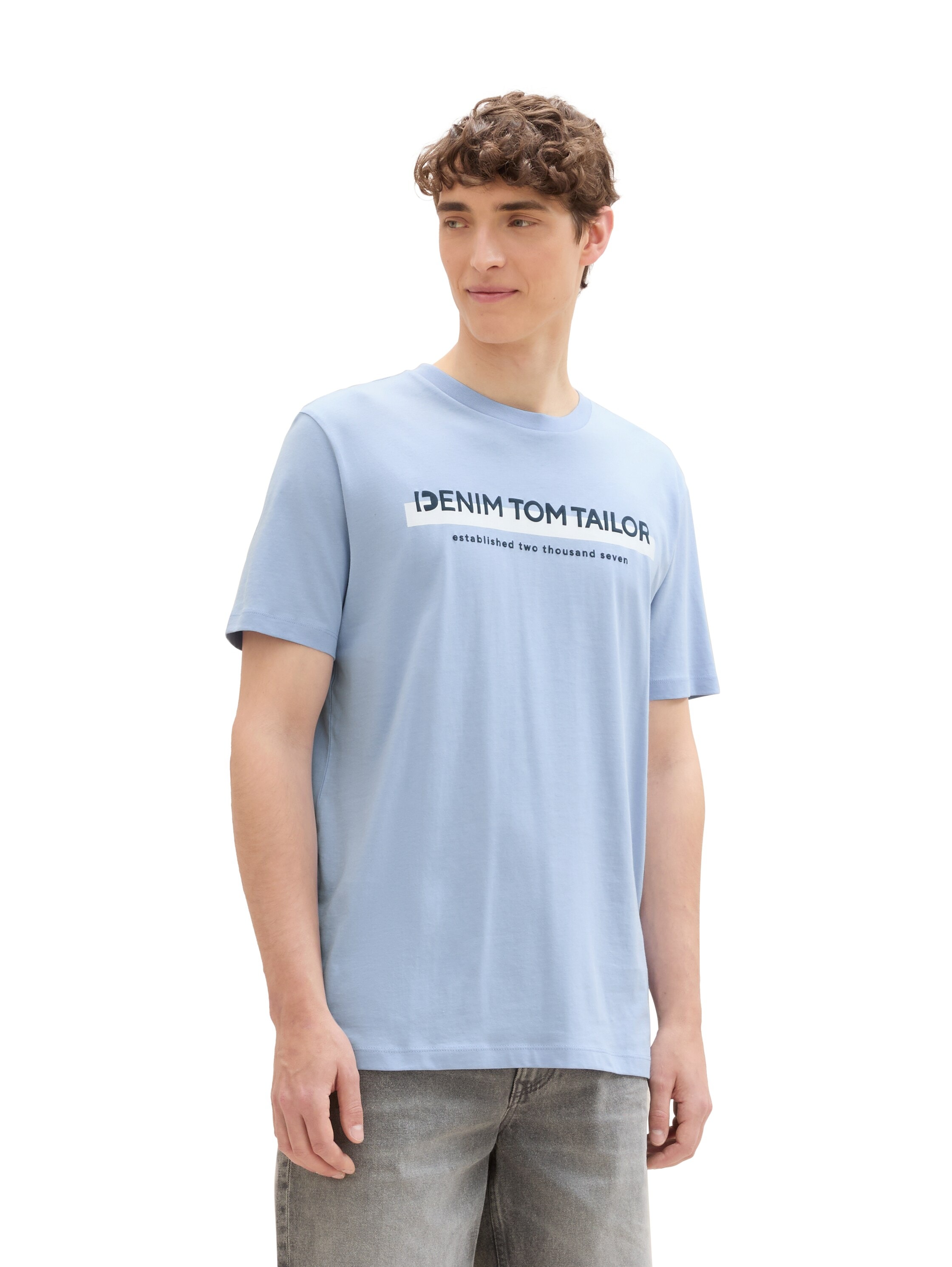 TOM TAILOR Denim T-Shirt, mit Logofrontprint