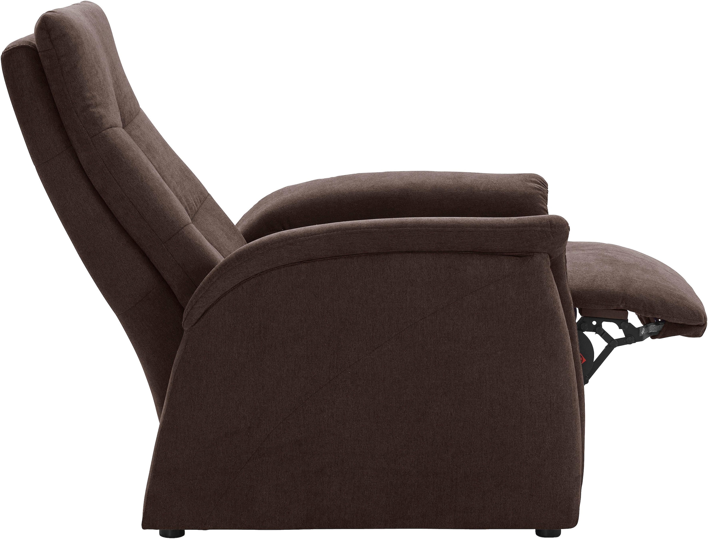 exxpo - sofa fashion Sessel »Tivoli, Hochlehnsessel, Relaxsessel«, (Set), mit Relaxfunktion und 2 Armlehnen