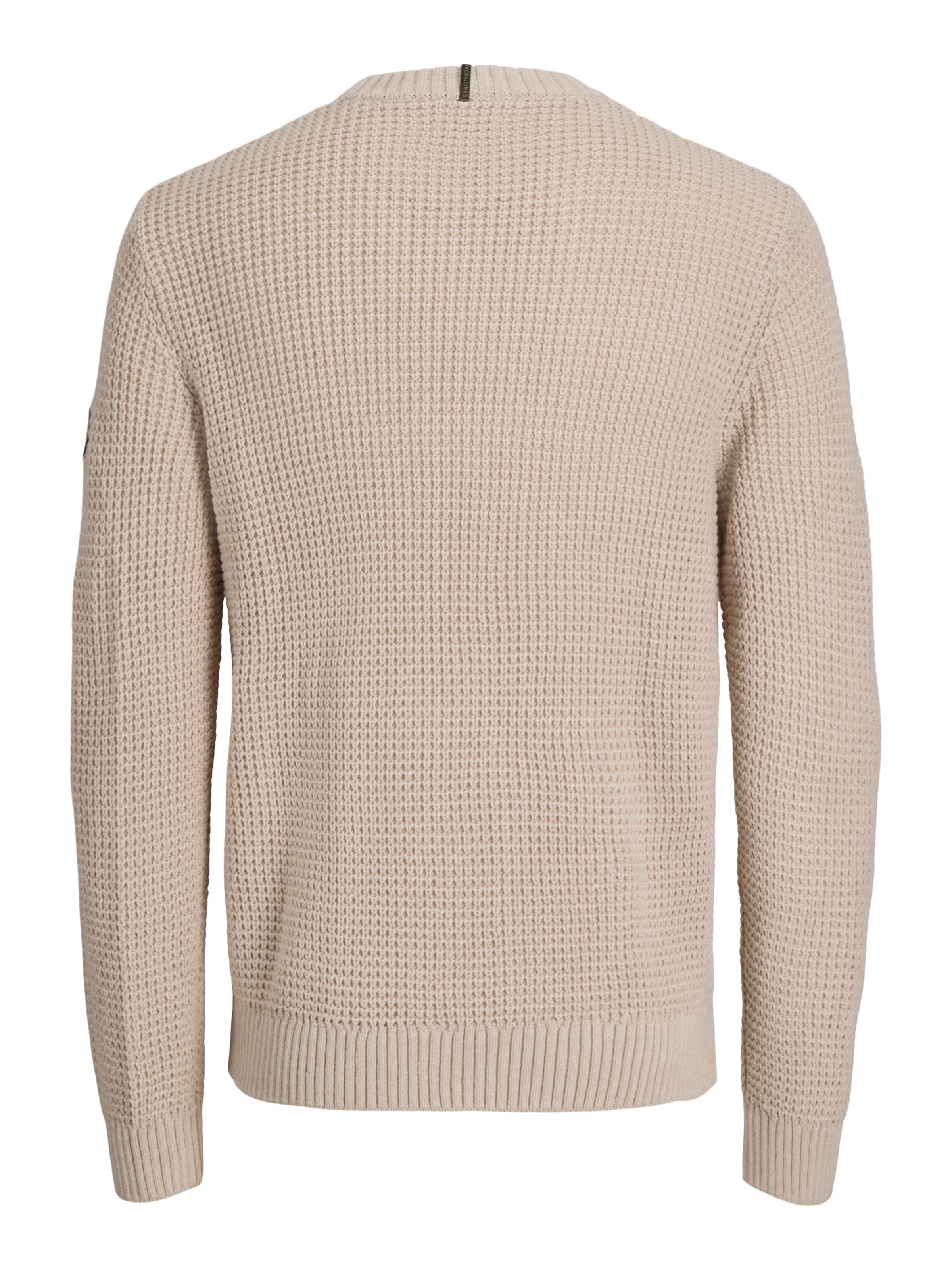 Jack & Jones Pull à col rond »JJLUKE KNIT CREW NECK AW26« mélange de matériaux, coupe régulière