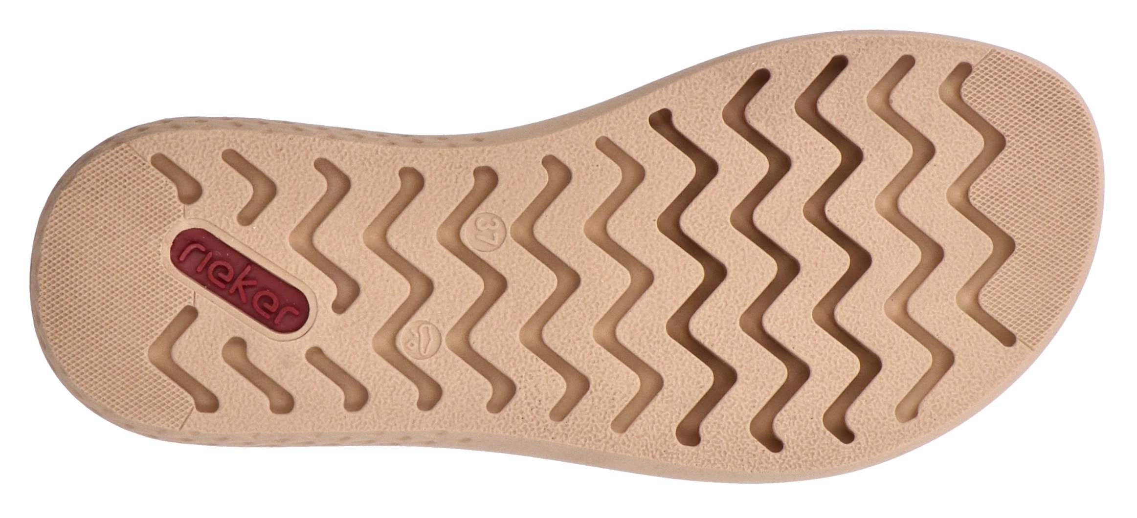 Rieker Pantolette  Sommerschuh, Hausschuh, Strandschuh mit bequemem Fussbett