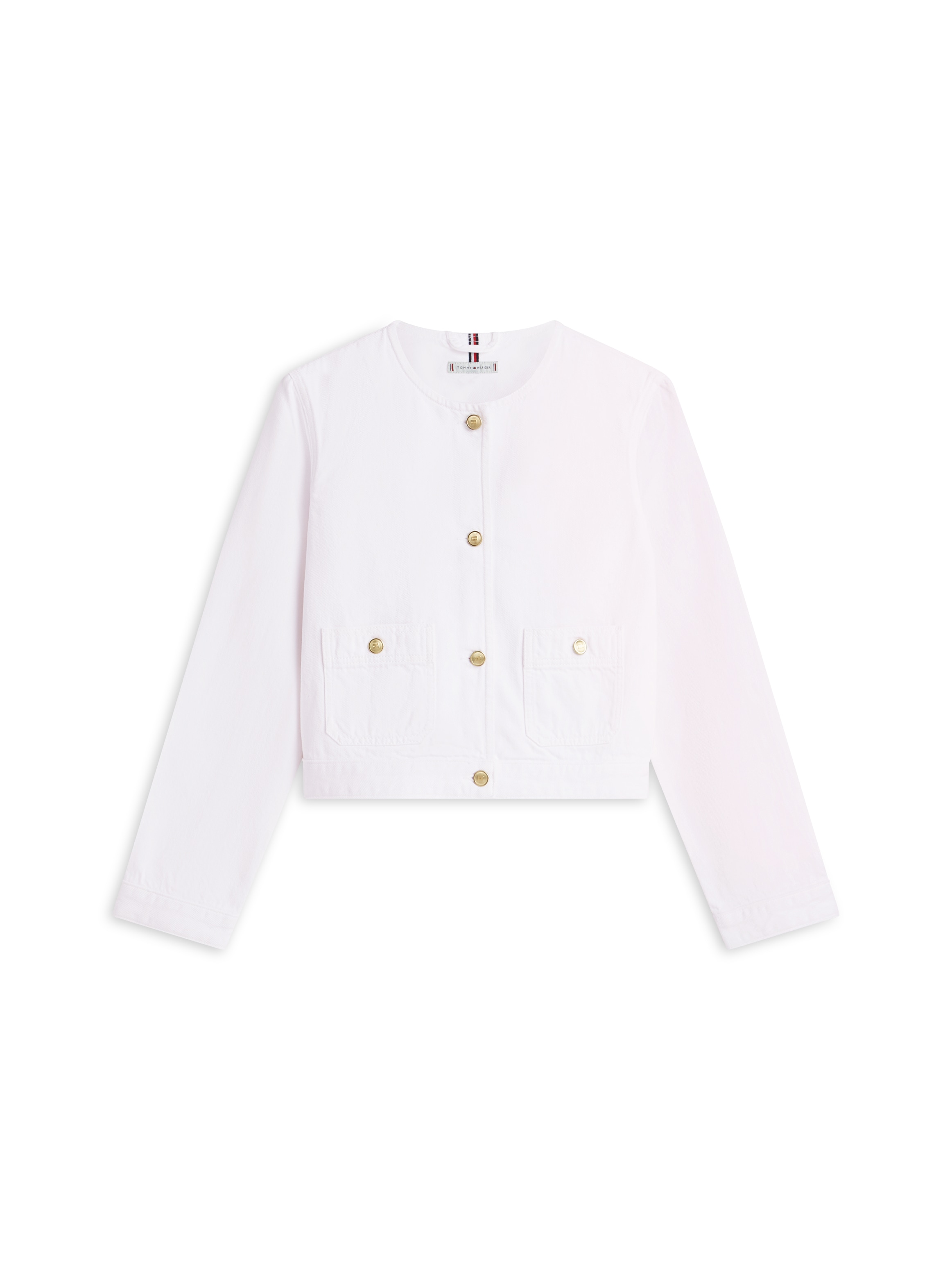 Tommy Hilfiger Veste d'extérieur »DNM CLR LADY JACKET LS« mit Zierknöpfen